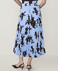 Petite Floral Pleated Midi Skirt carousel Product Image 3