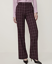The Petite Windowpane High Rise Straight Pant carousel Product Image 2