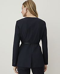 Petite Belted Split Hem Jacket carousel Product Image 2