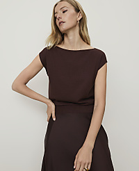 Petite Boatneck Sweater Shell carousel Product Image 1