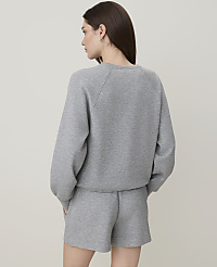 Petite Drawstring Crew Neck Sweatshirt in CloudPlush carousel Product Image 2