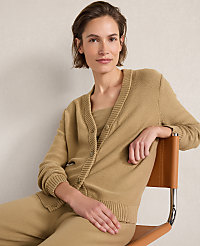 Haven Well Within Organic Cotton V-Neck Cardigan carousel Product Image 2
