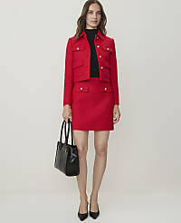 Petite Pocket A-Line Skirt in Tweed carousel Product Image 1