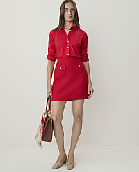 Petite Pocket A-Line Skirt in Tweed carousel Product Image 4