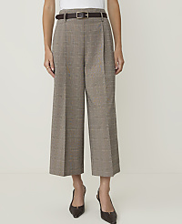 The Petite Plaid Belted Culotte Pant carousel Product Image 2