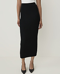 Petite Ribbed Midi Sweater Skirt carousel Product Image 2
