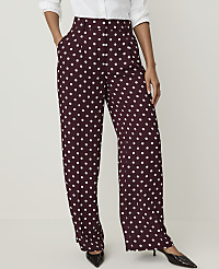 The Petite Polka Dot Pleated Wide-Leg Pant carousel Product Image 2