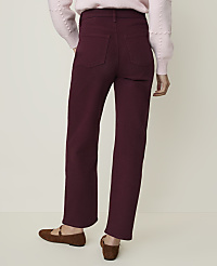 A person wearing burgundy pants and brown flats stands against a plain, light-colored background. carousel Product Image 3