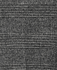 A close-up of a grey plaid fabric featuring intersecting light-colored lines over a dark, textured weave. carousel Product Image 5