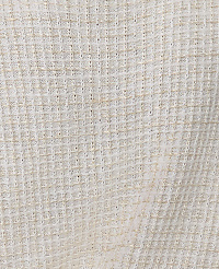 A close-up of a white, textured grid-patterned fabric fills the entire foreground and background. carousel Product Image 4