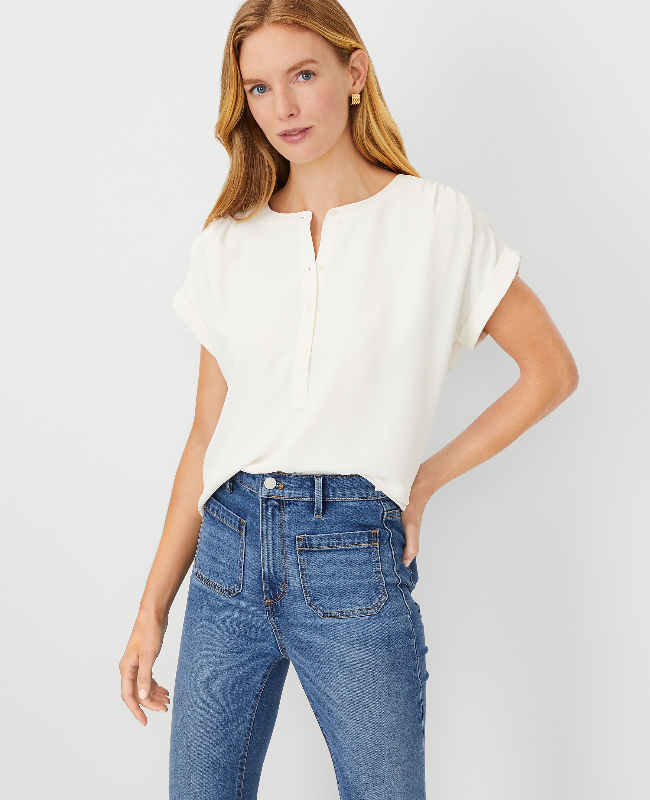 Petite Drop Shoulder Popover
