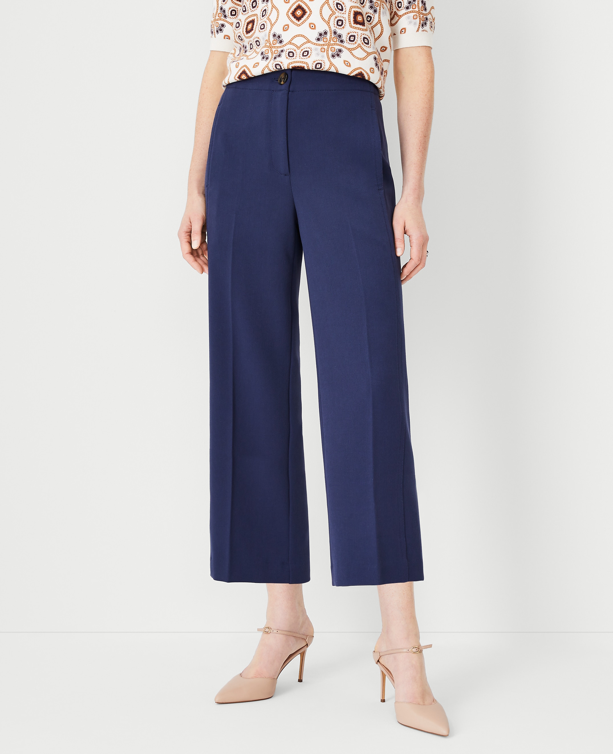 The Kate Wide Leg Crop Pant - Curvy Fit