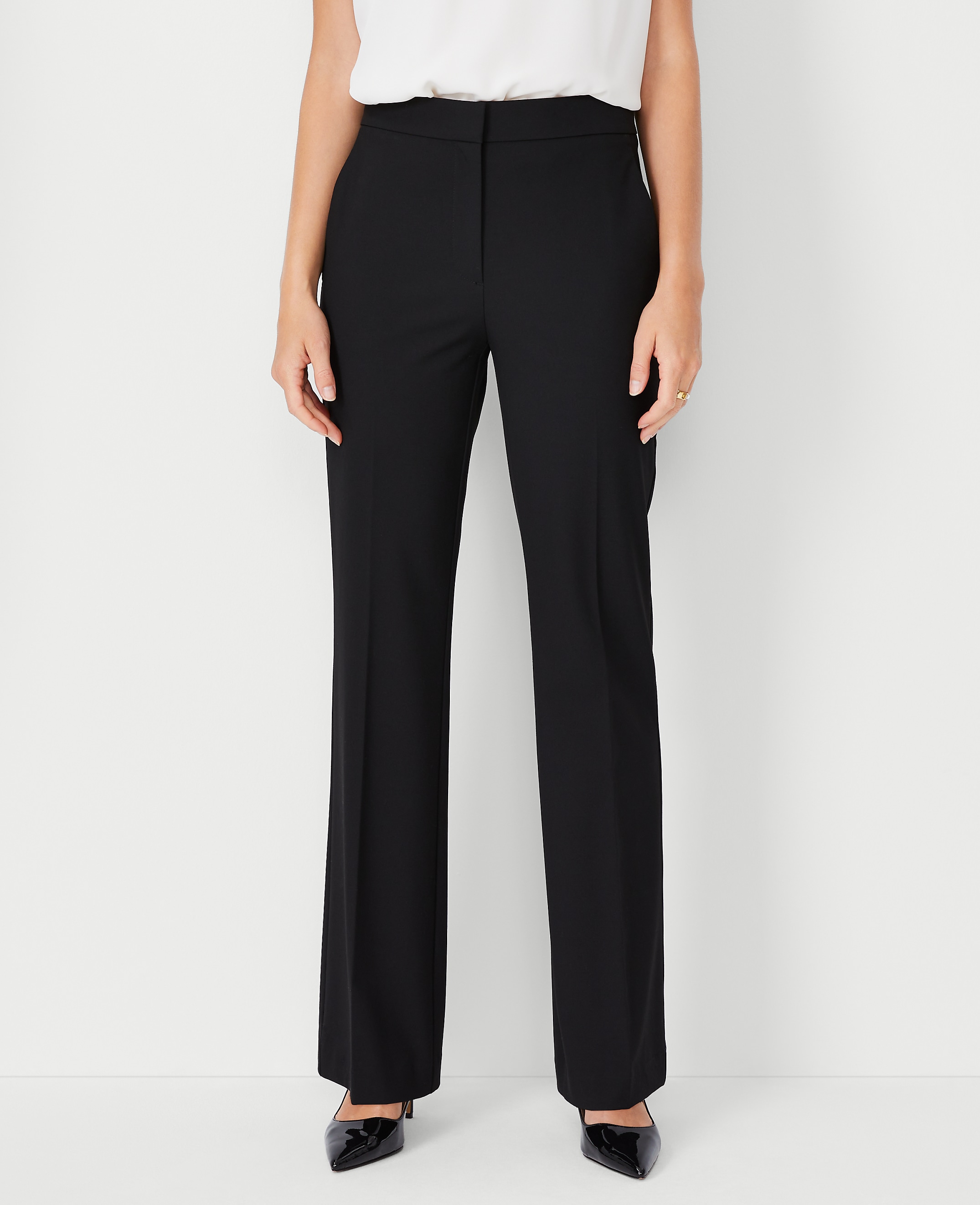 The Petite High Rise Trouser in Seasonless Stretch - Curvy Fit