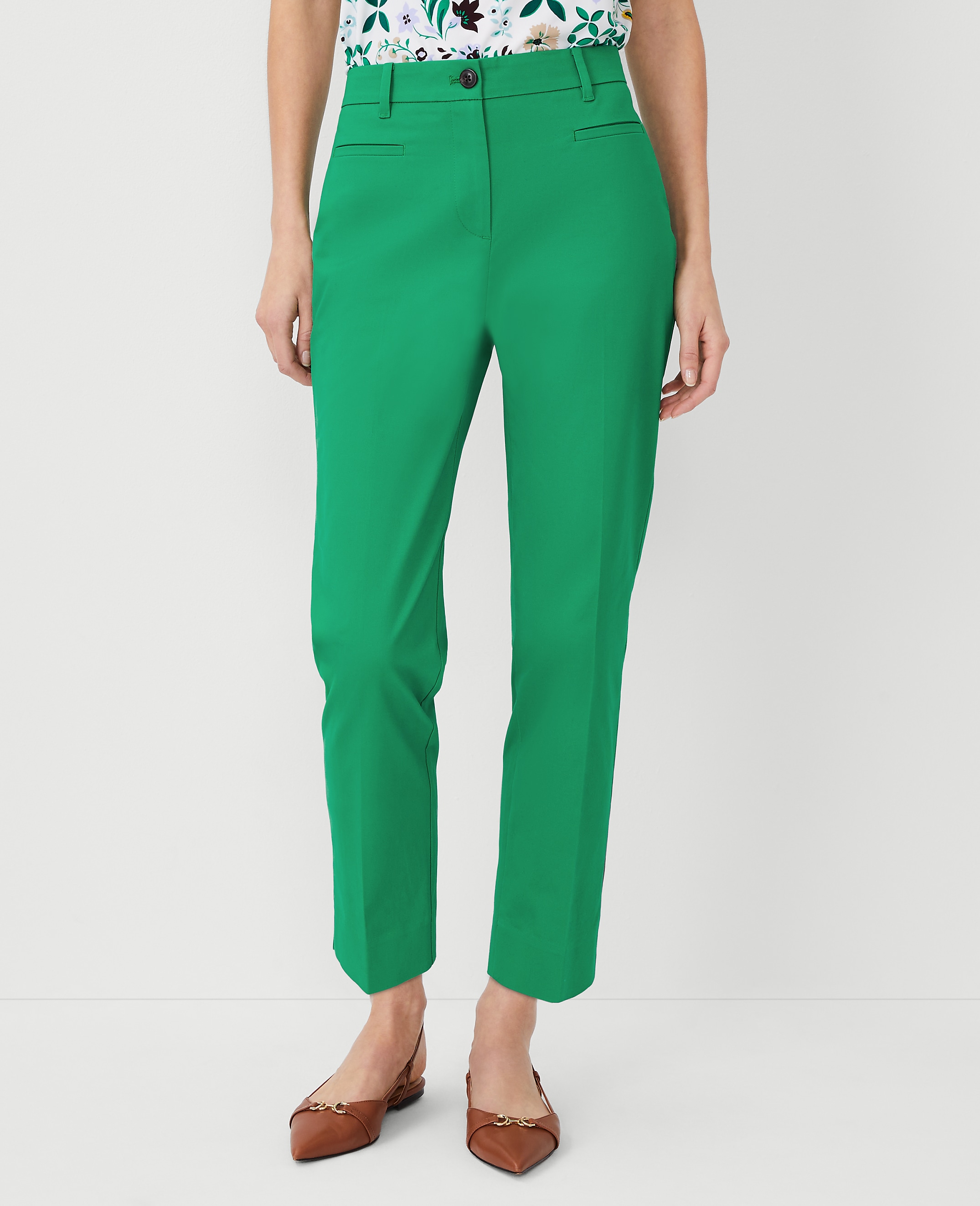 The Petite Cotton Crop Pant &ndash;&nbsp;Curvy Fit