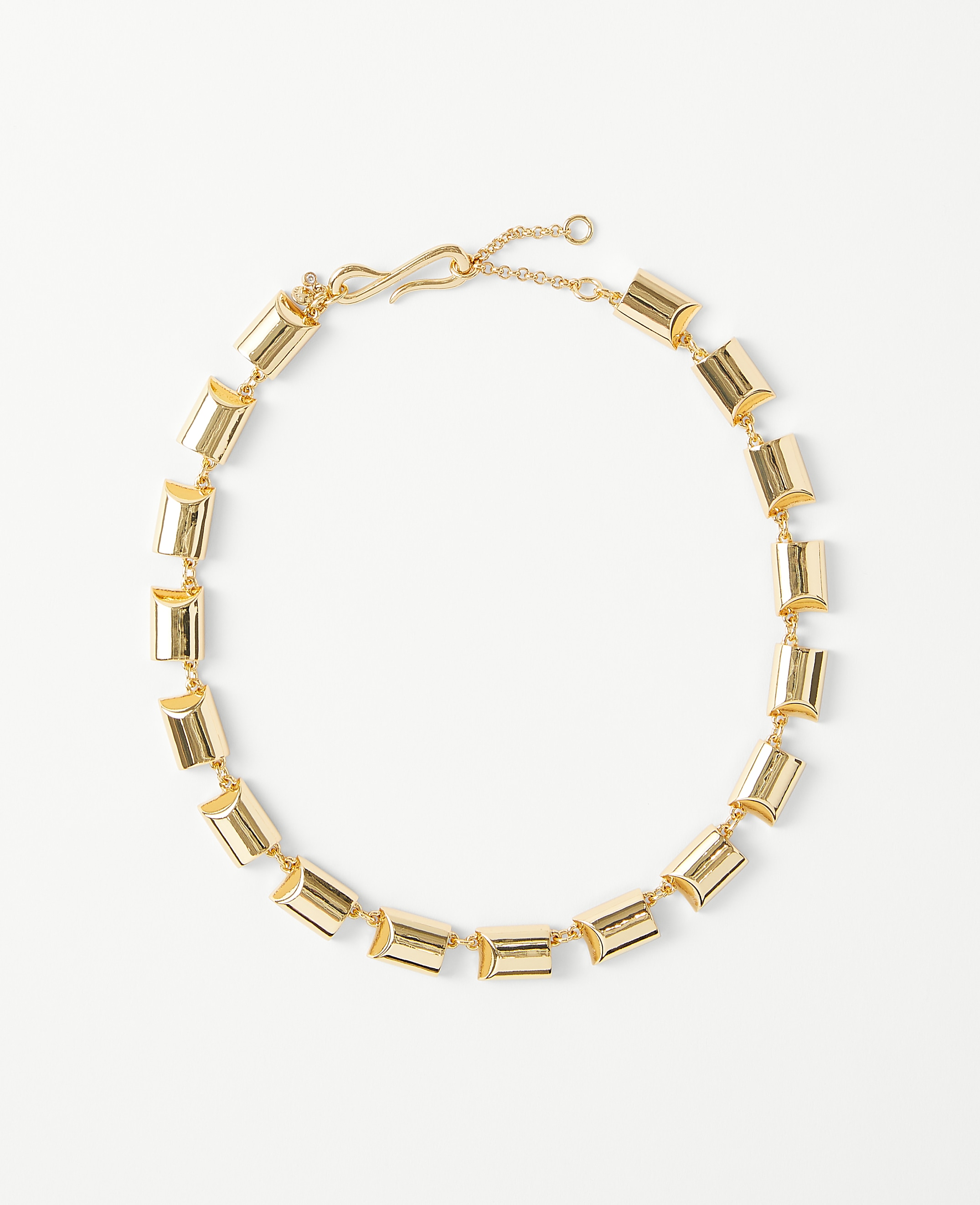 Metal Rectangular Statement Necklace