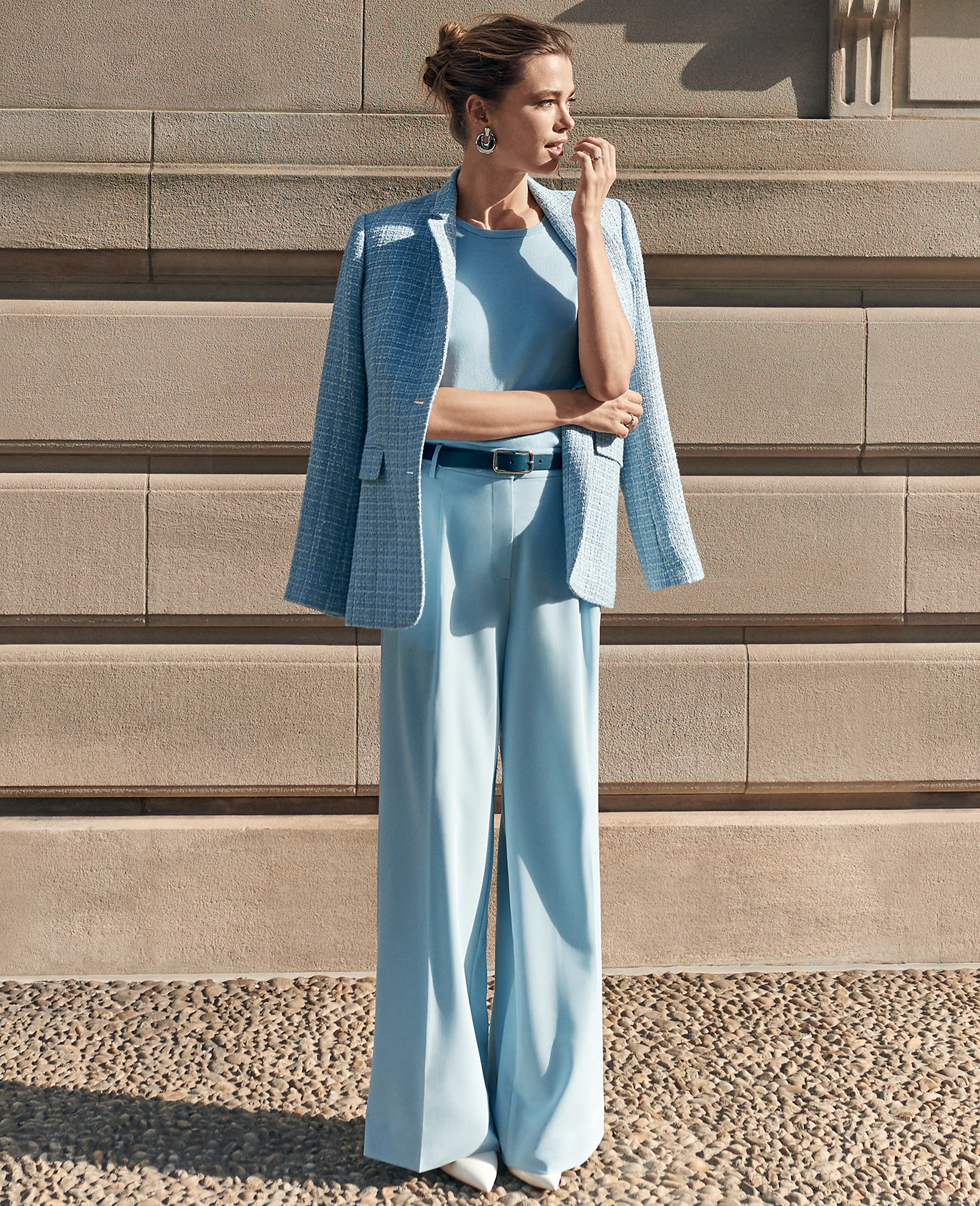 The Petite Pleated Wide-Leg Pant