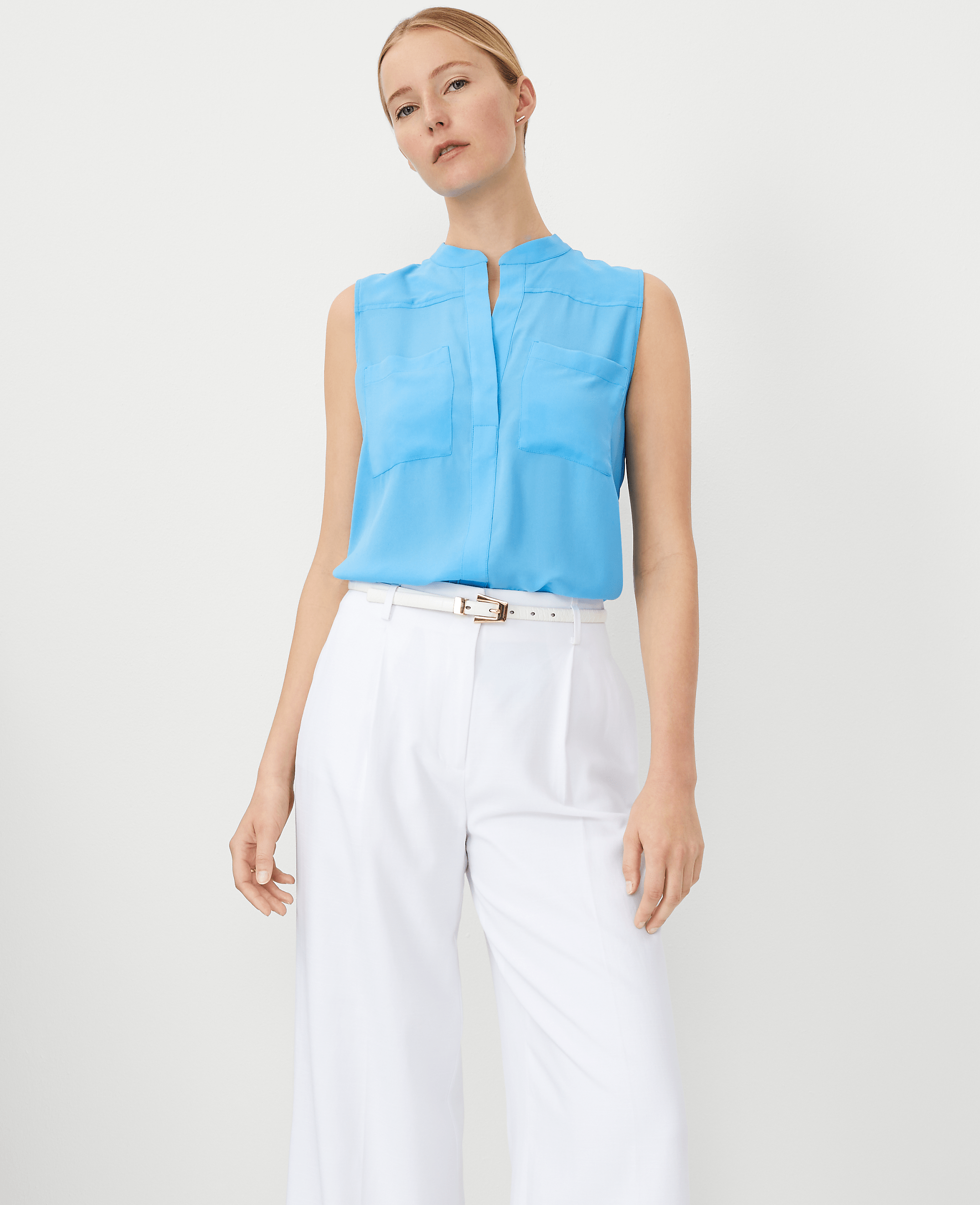 Sleeveless Camp Shirt