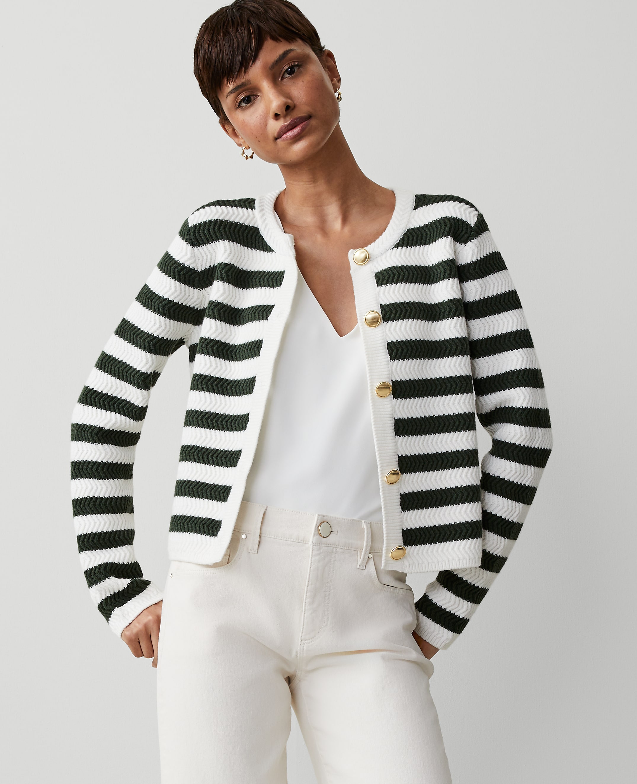 Striped Stitched Jacket