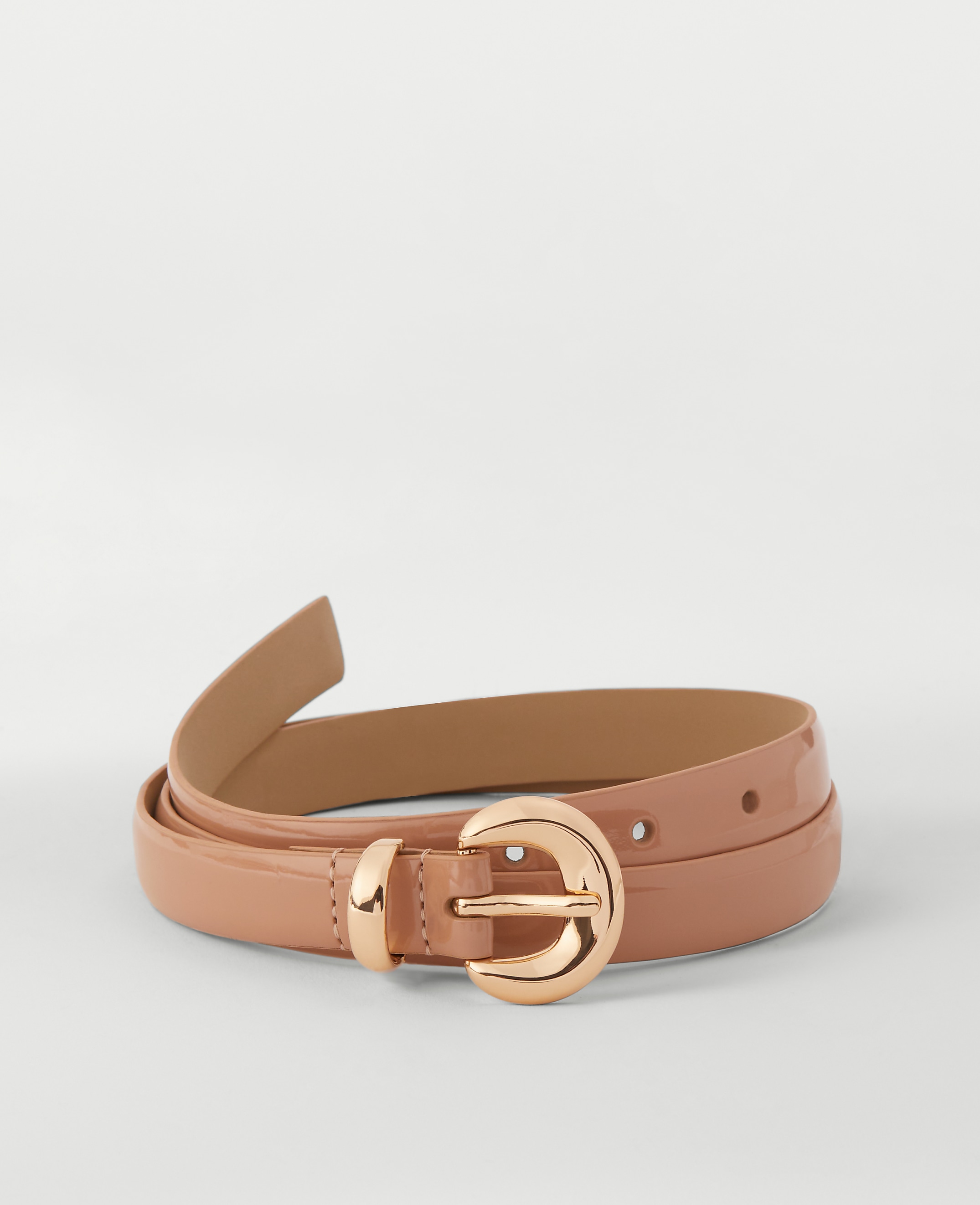 Skinny Patent Belt