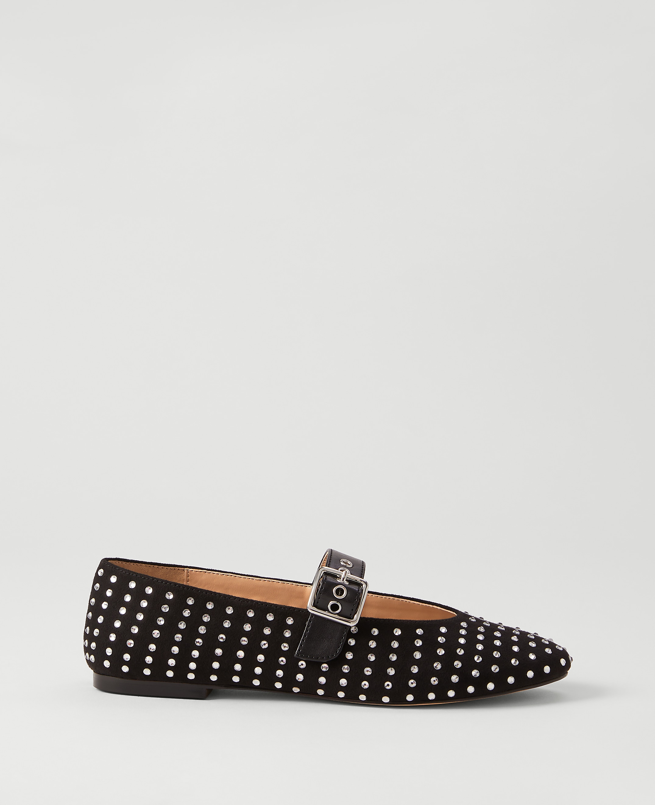 Buckle Jeweled Mary Jane Flat