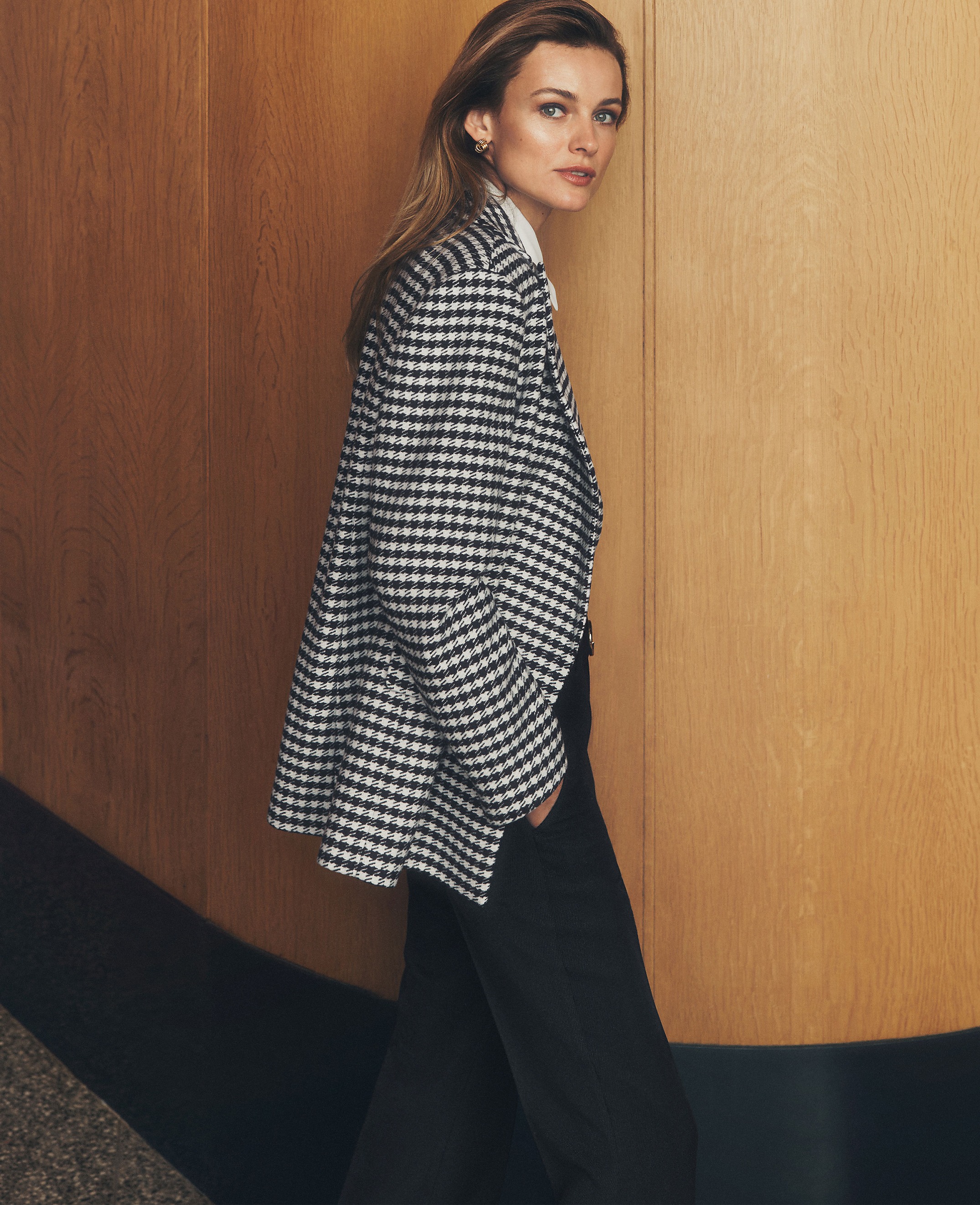 The Checked Relaxed Double Breasted Blazer
