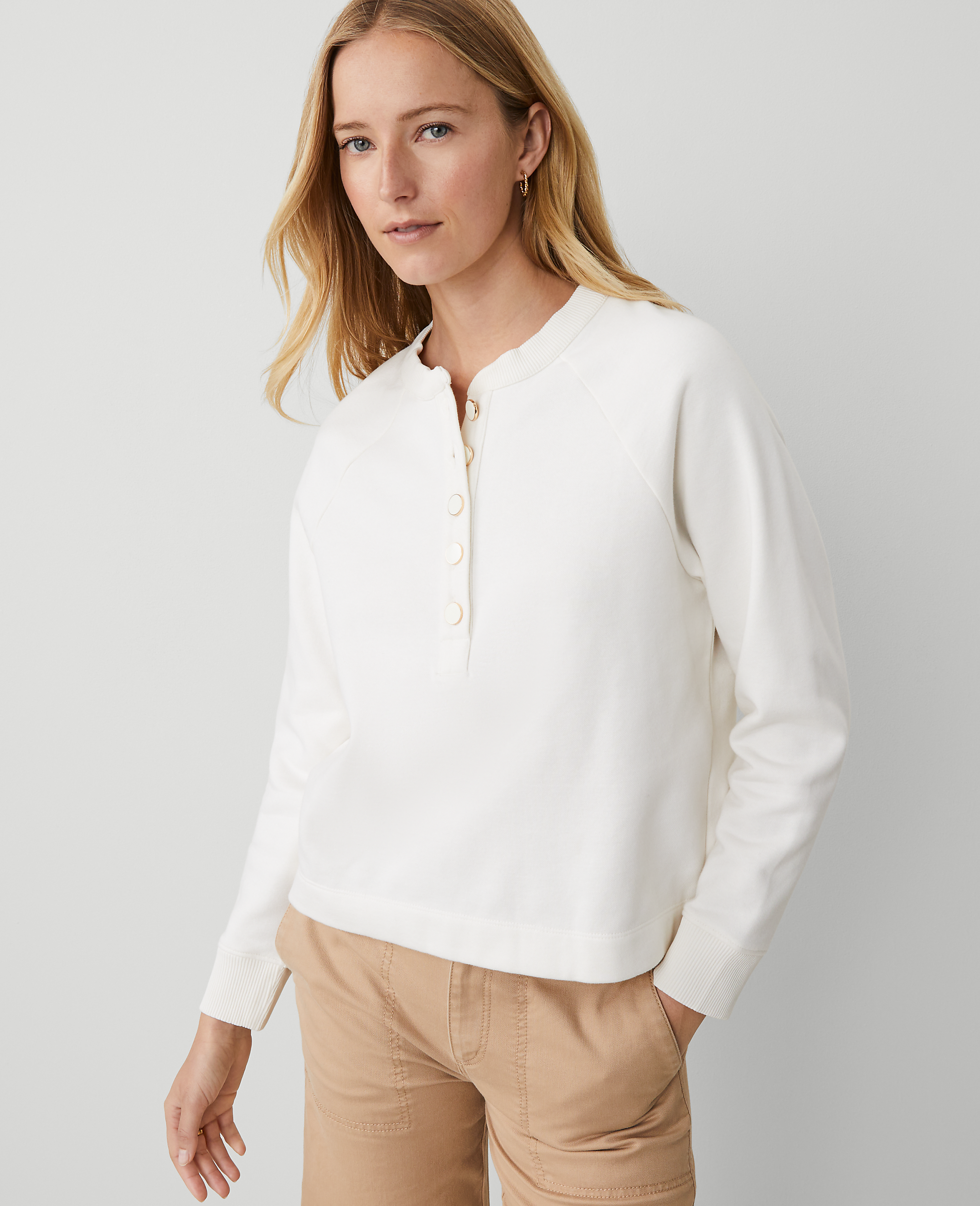 Weekend Collection Henley Sweatshirt