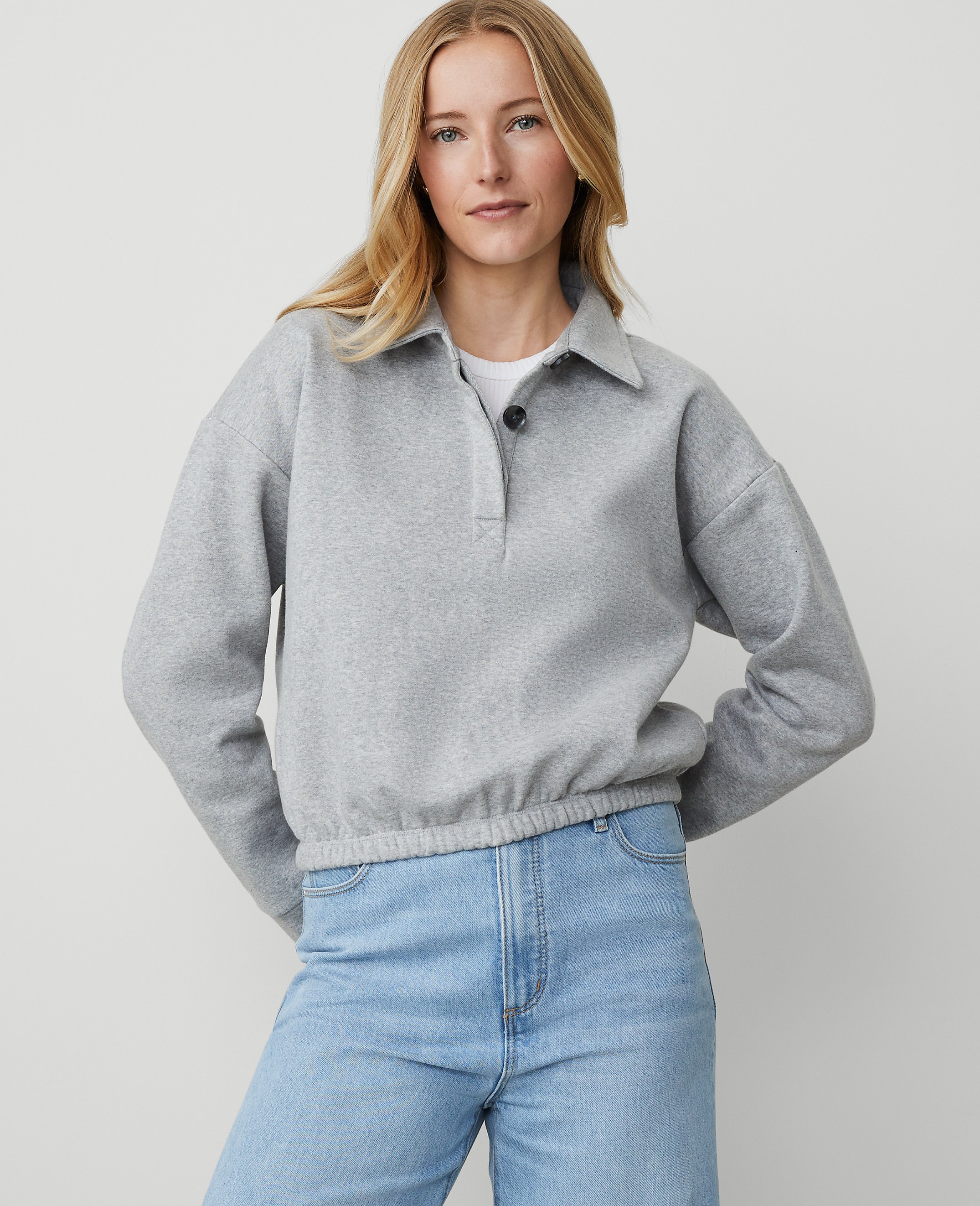Weekend Collection Collared Sweatshirt