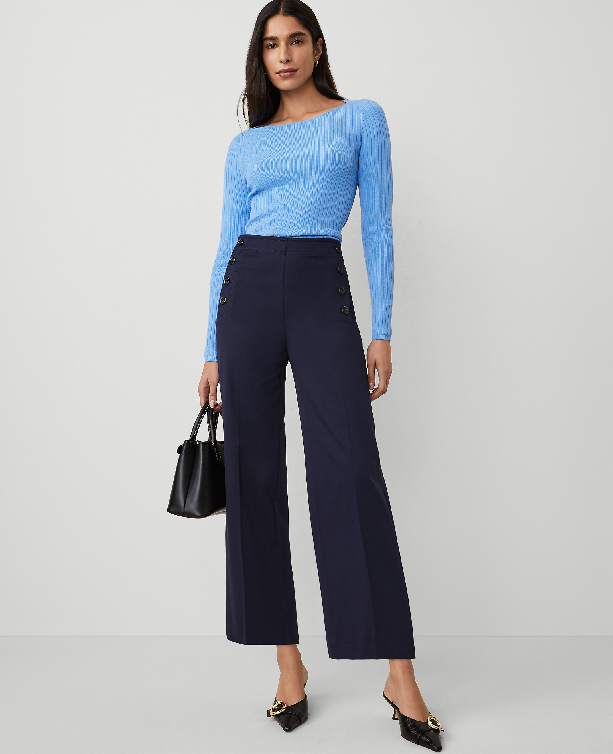 The Petite Sailor Grace Straight Pant