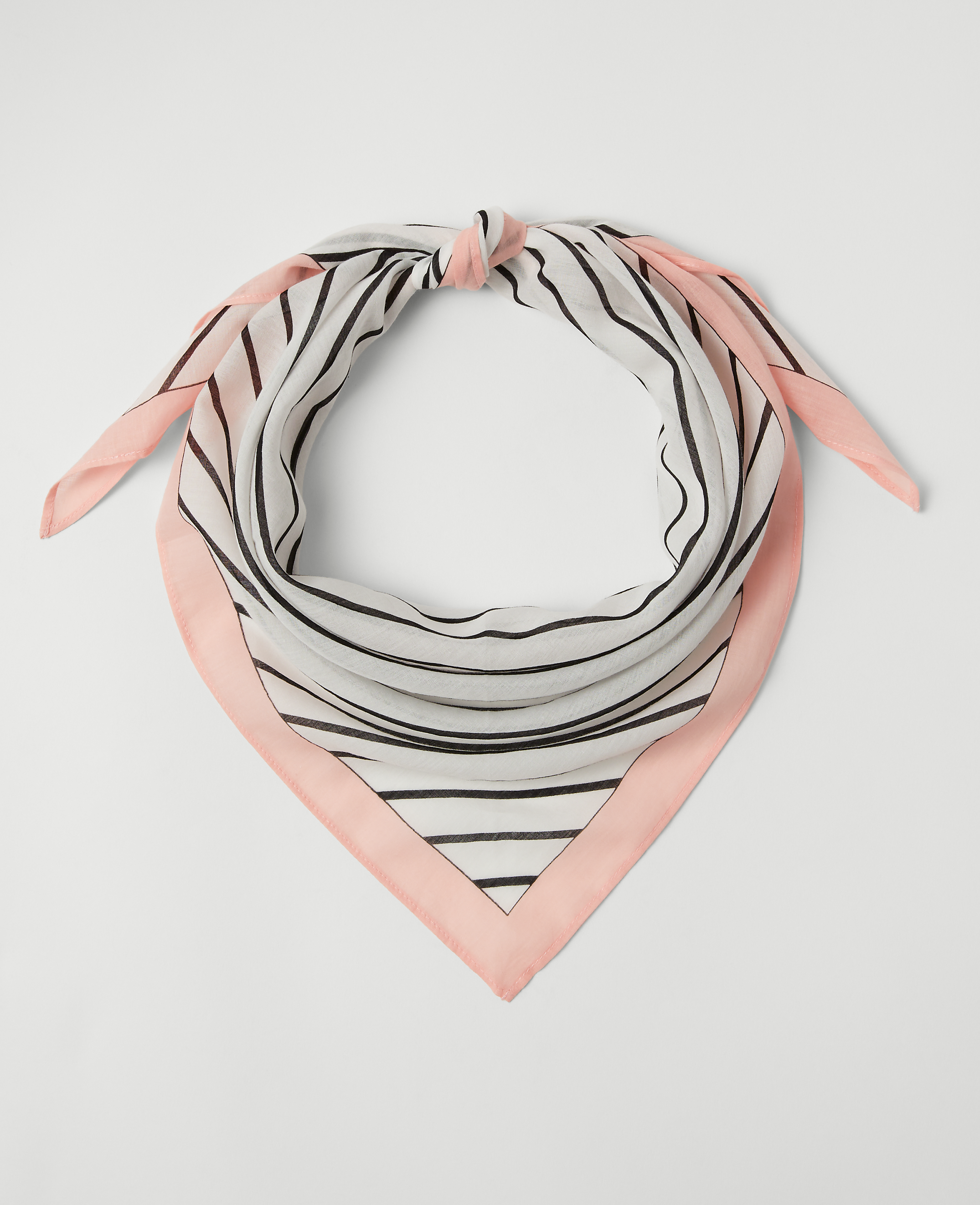Weekend Collection Striped Triangle Scarf