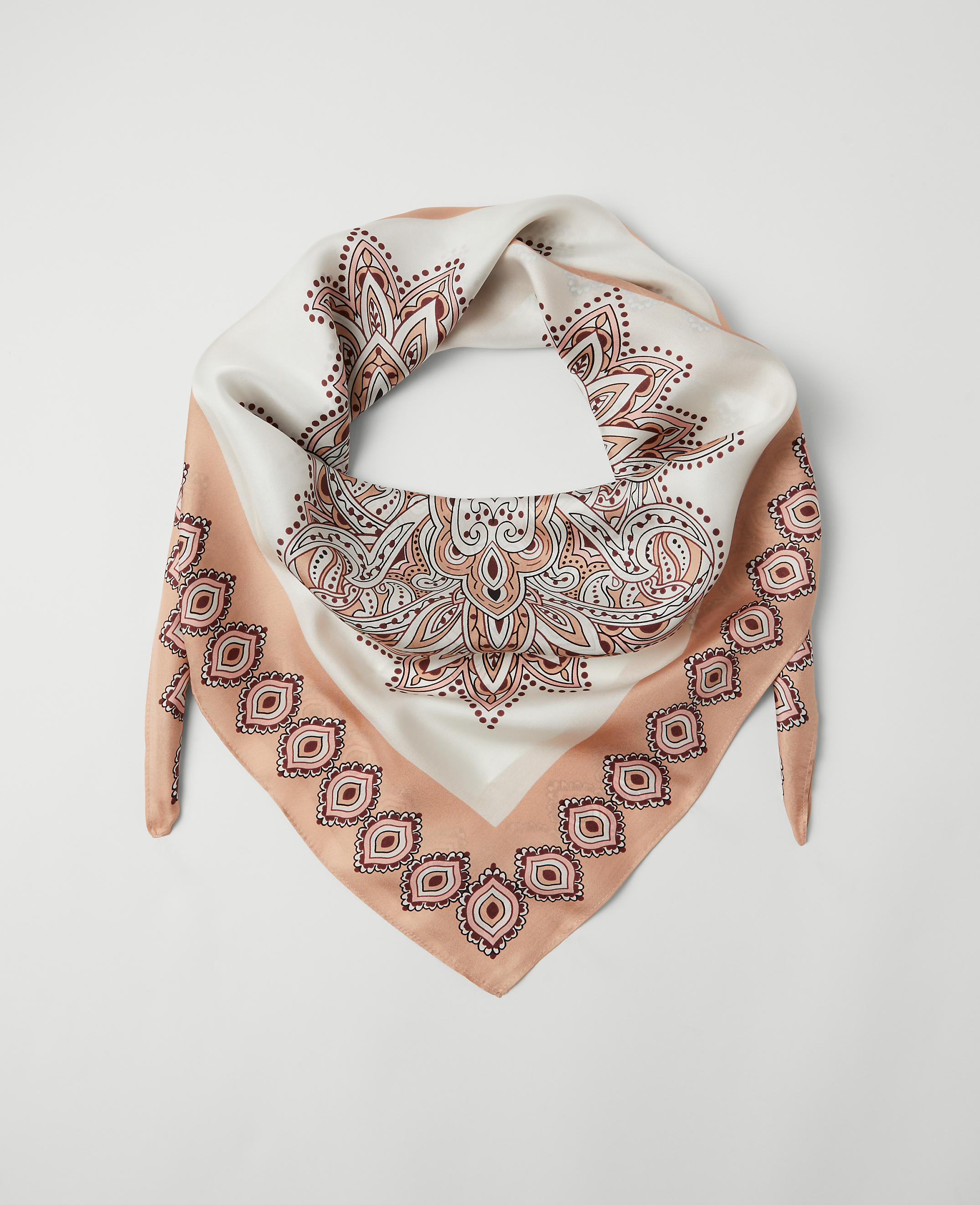Studio Collection Paisley Square Silk Scarf