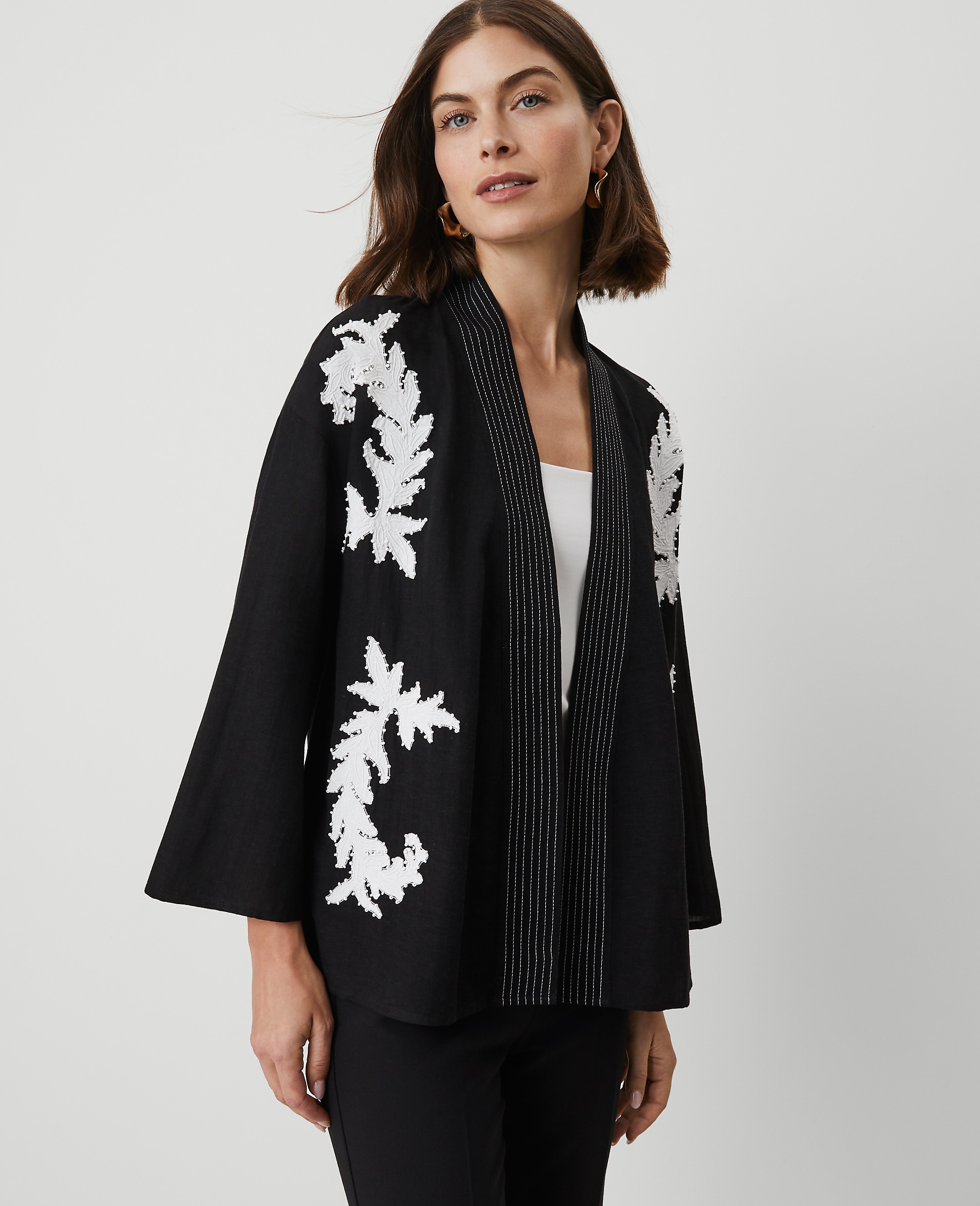 Floral Beaded Kimono
