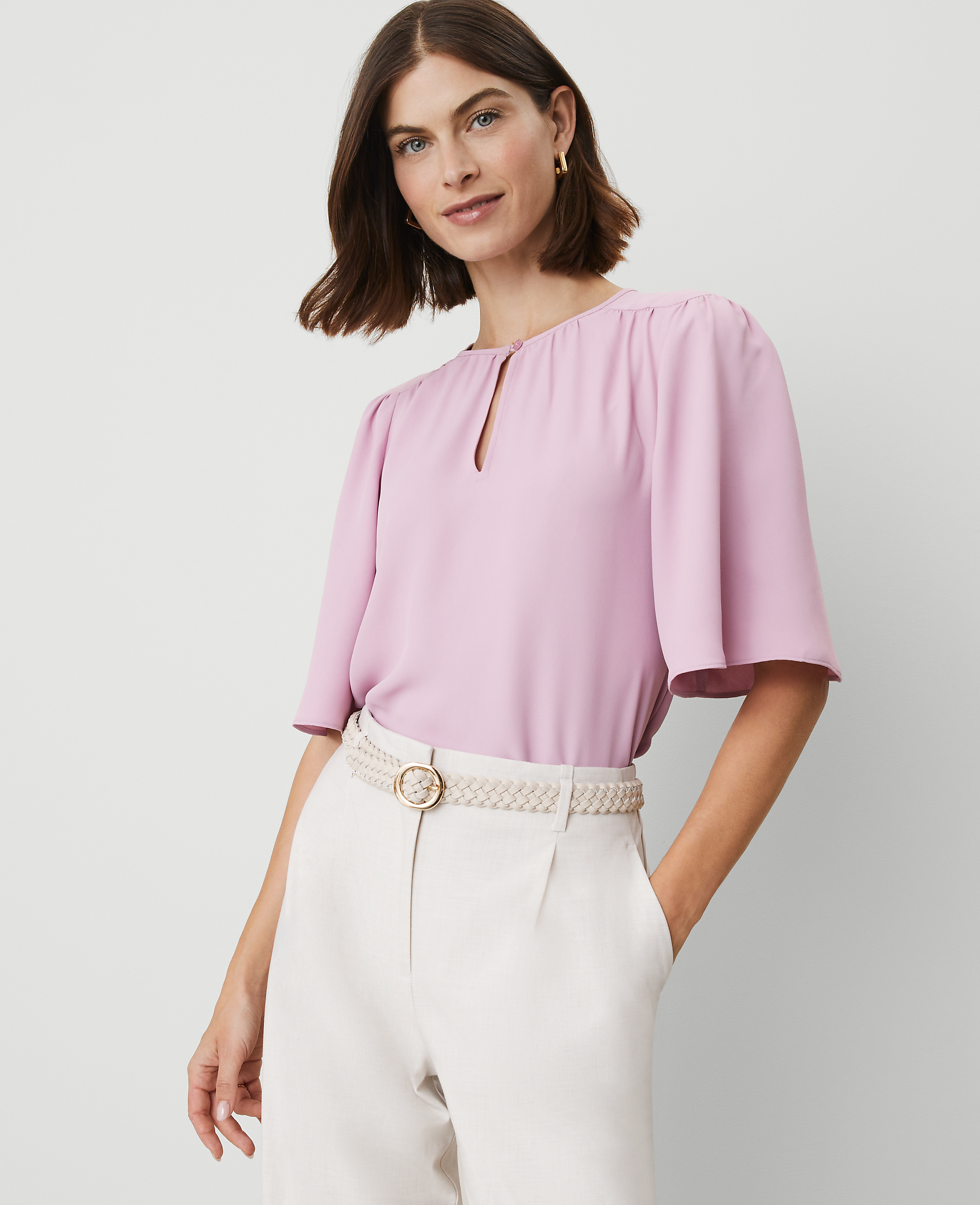 Draped Sleeve Blouse