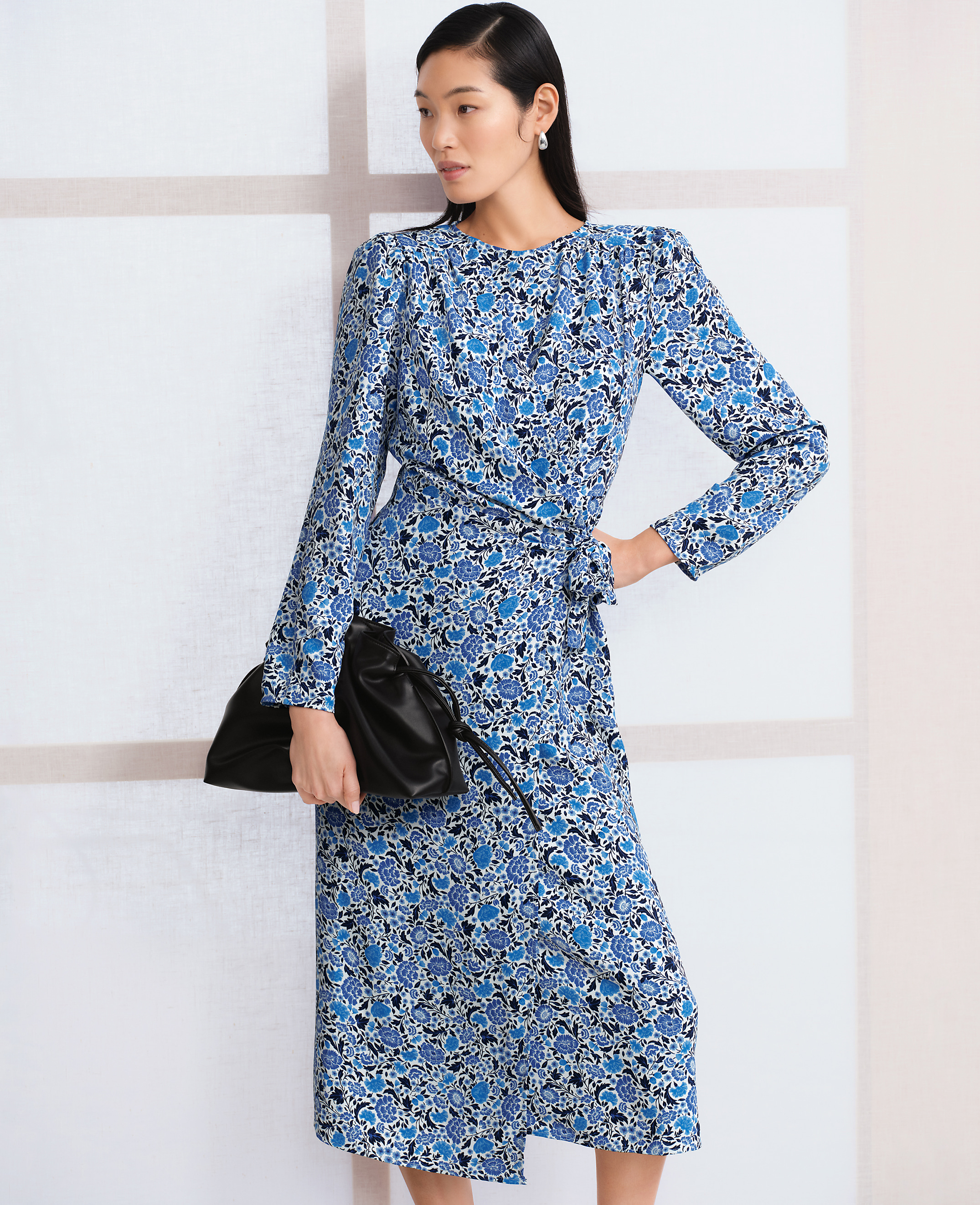 Floral Column Midi Dress