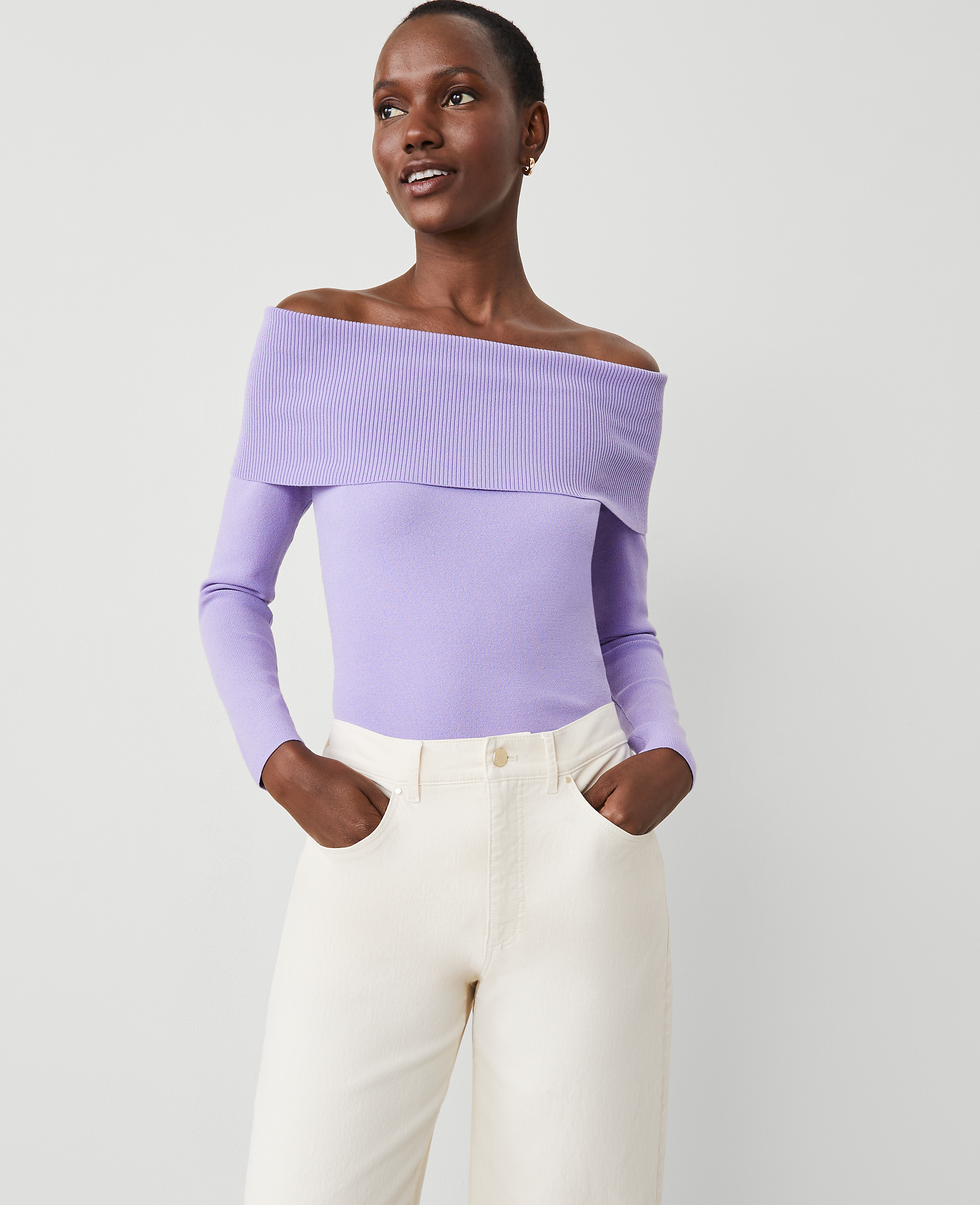 Off-The-Shoulder Sweater