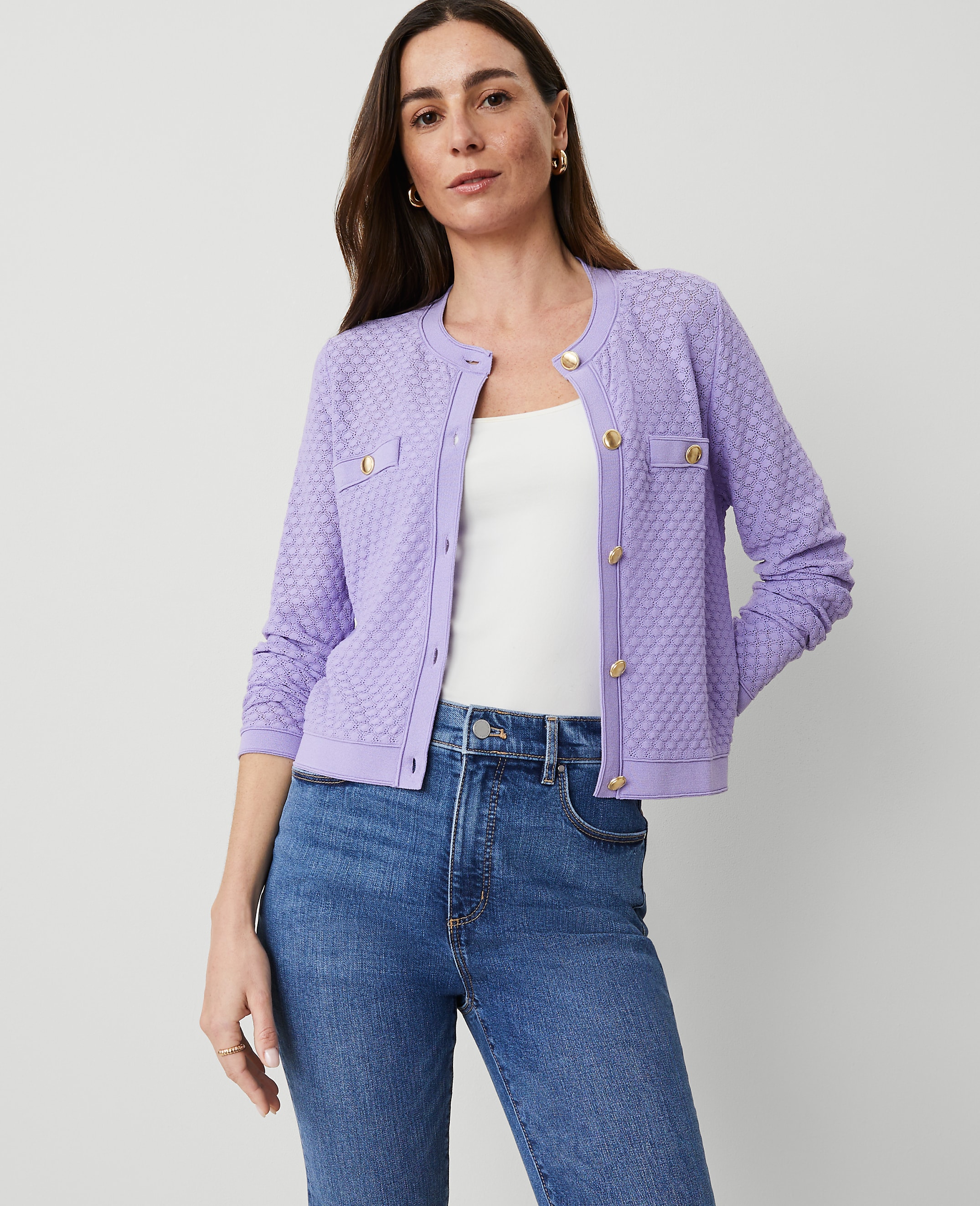 Pointelle Cardigan