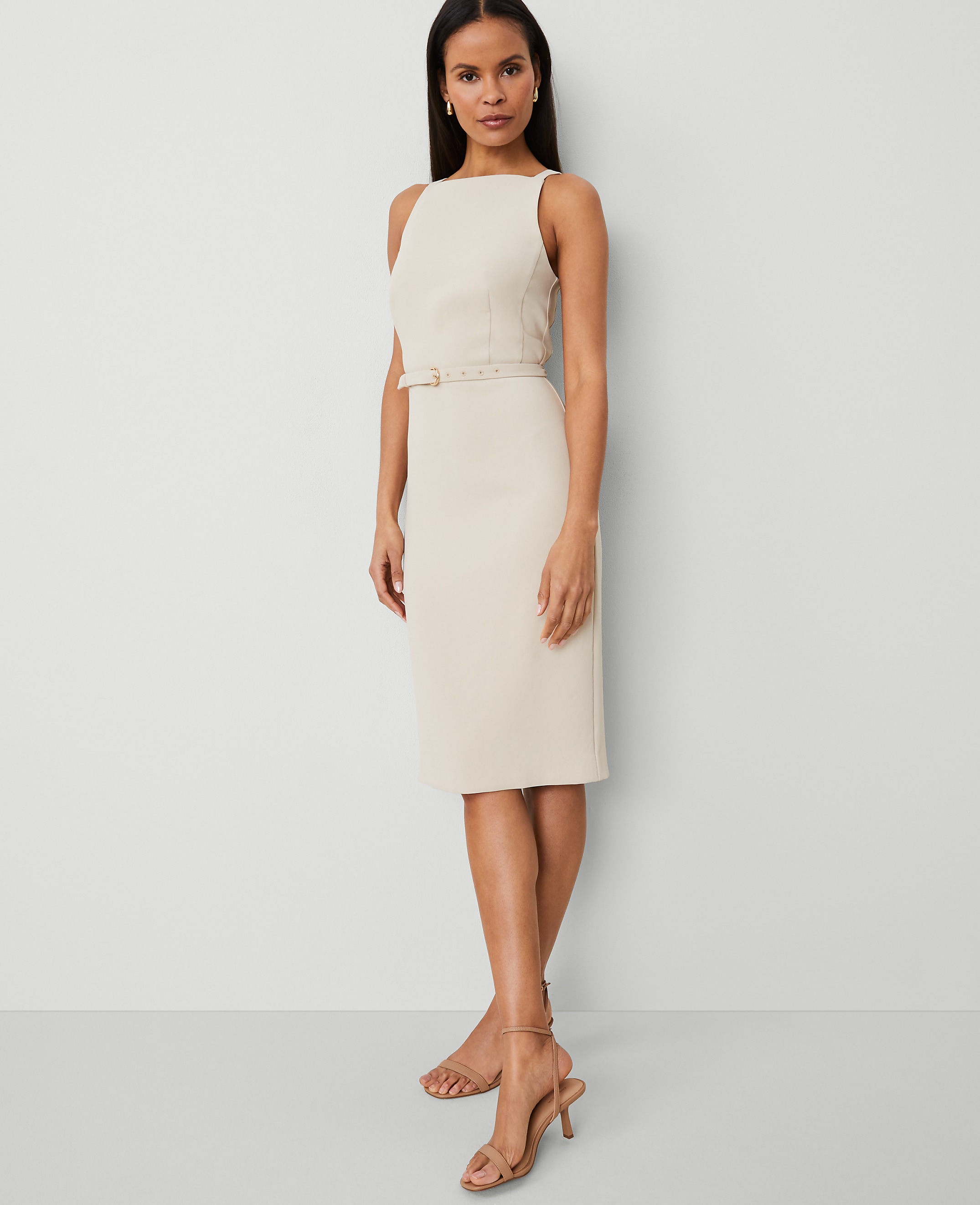 Belted Sheath Dress
