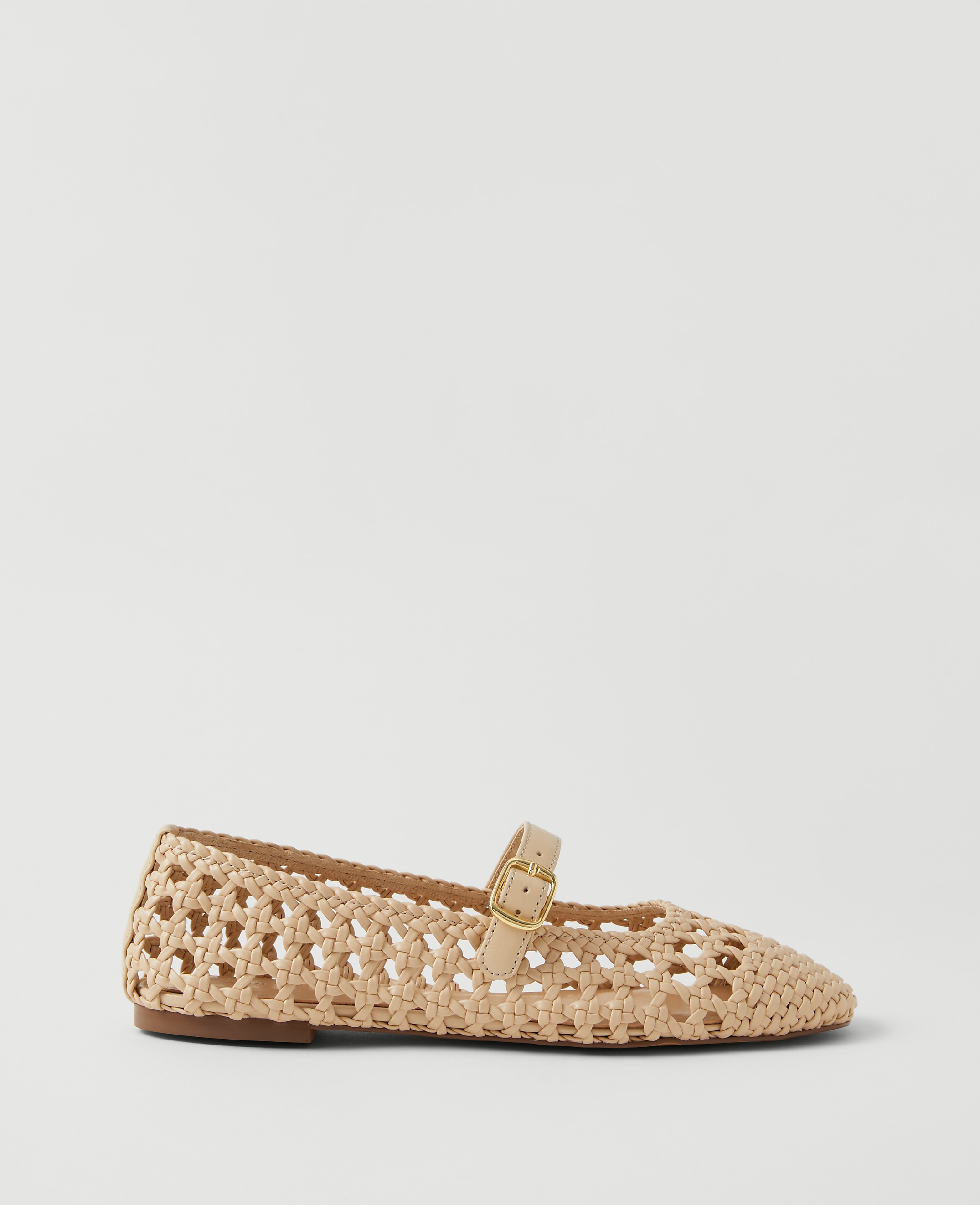 Woven Mary Jane Ballet Flat