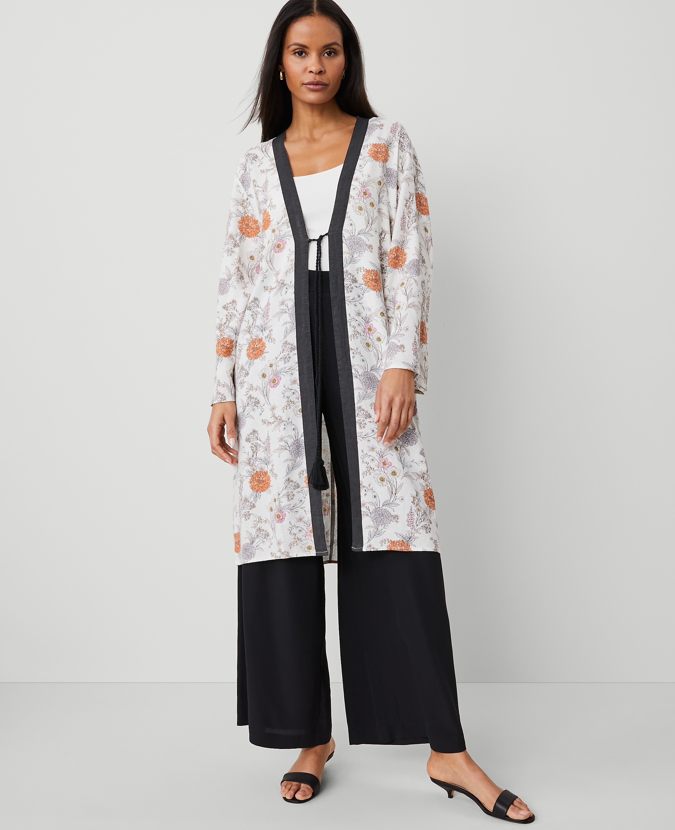 Floral Long Kimono