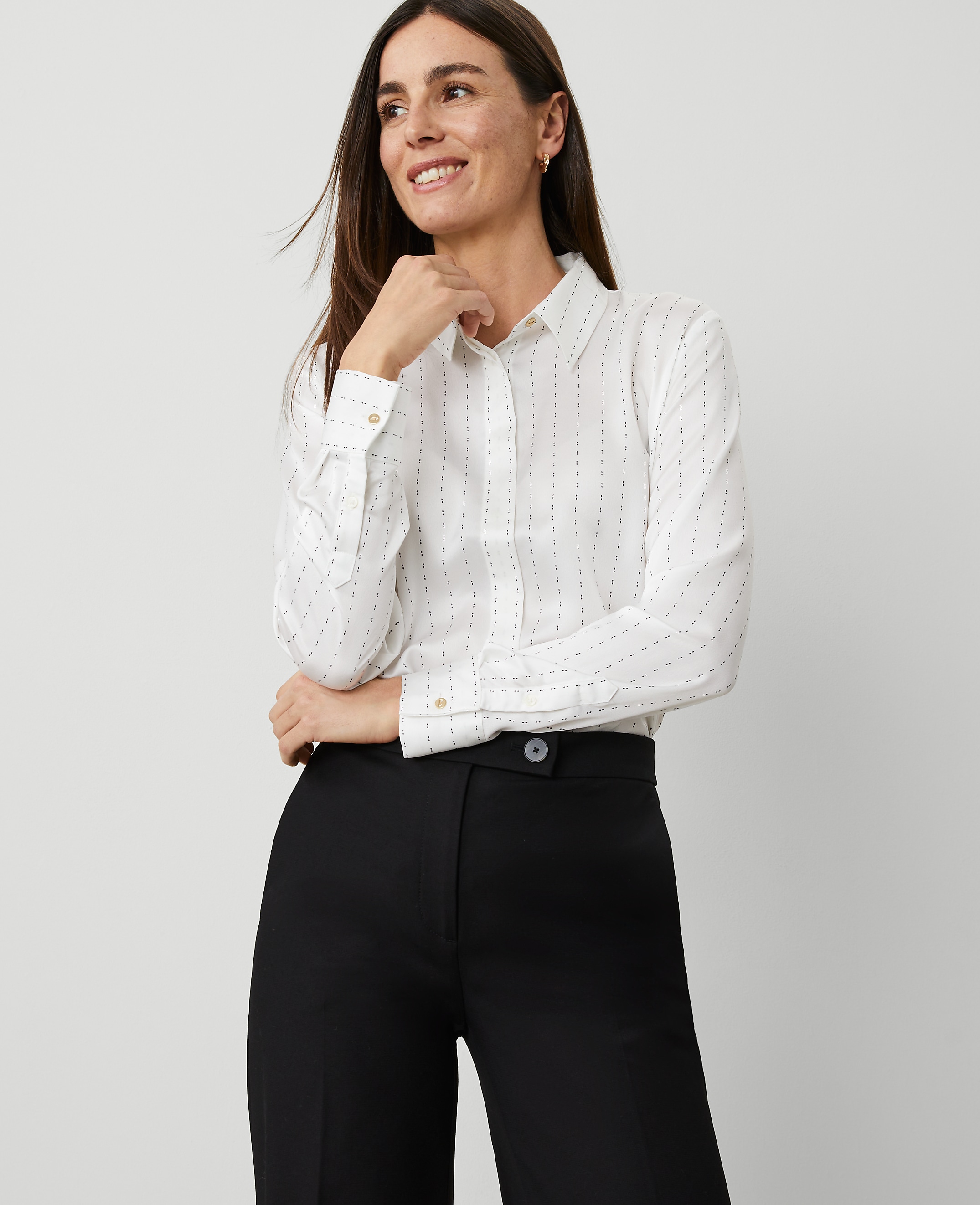 Dotted Slim Fit Shirt
