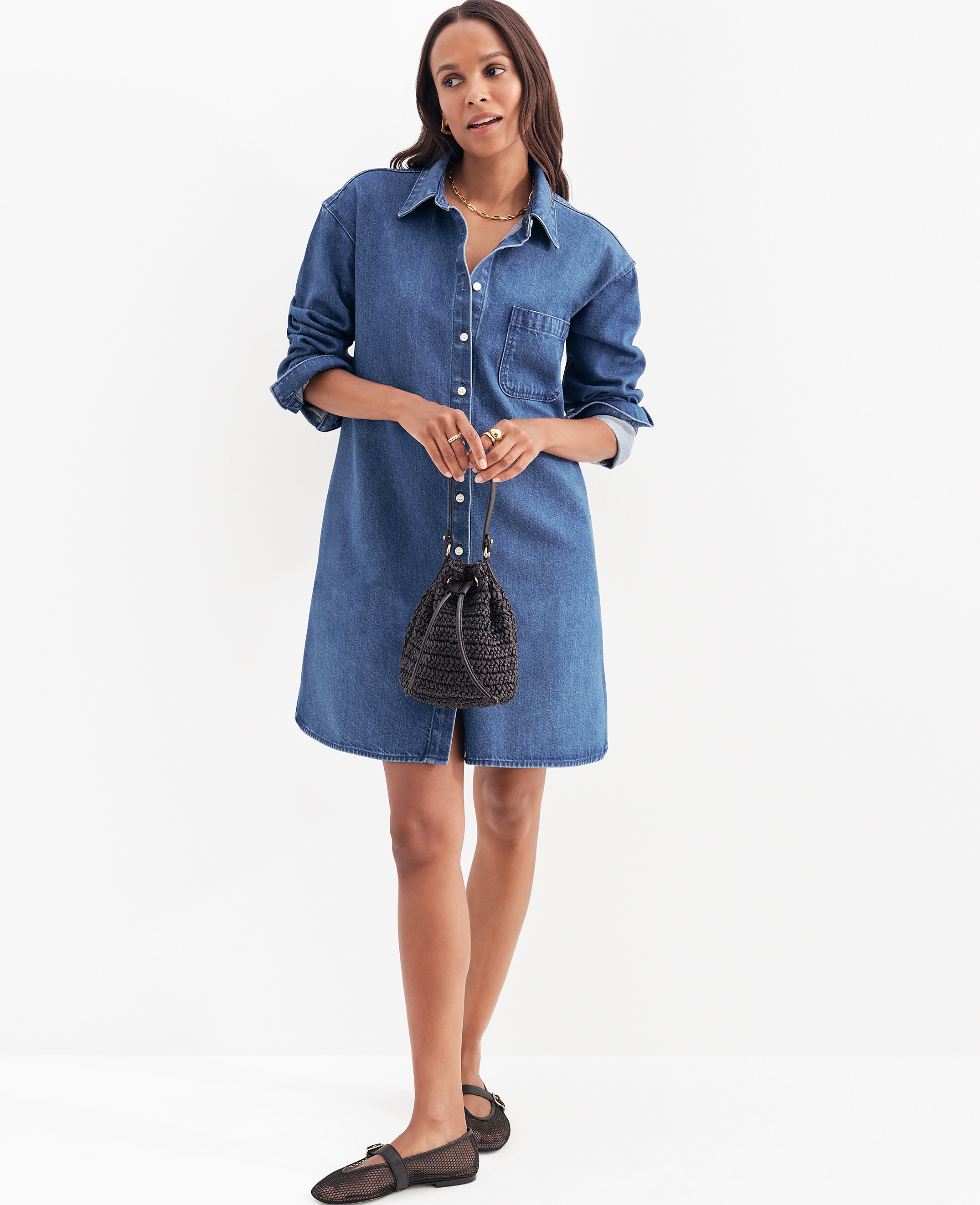Denim Shirtdress