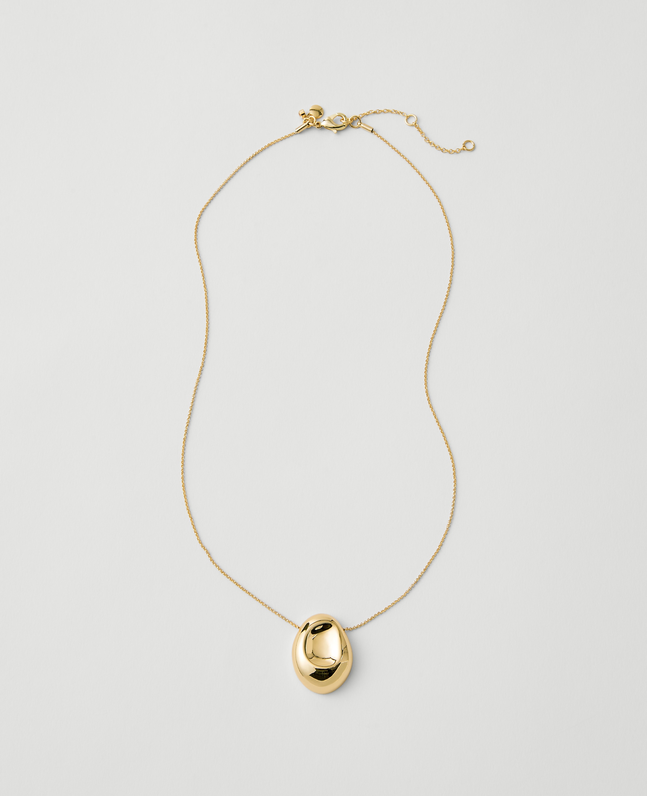 Metal Disc Pendant Necklace
