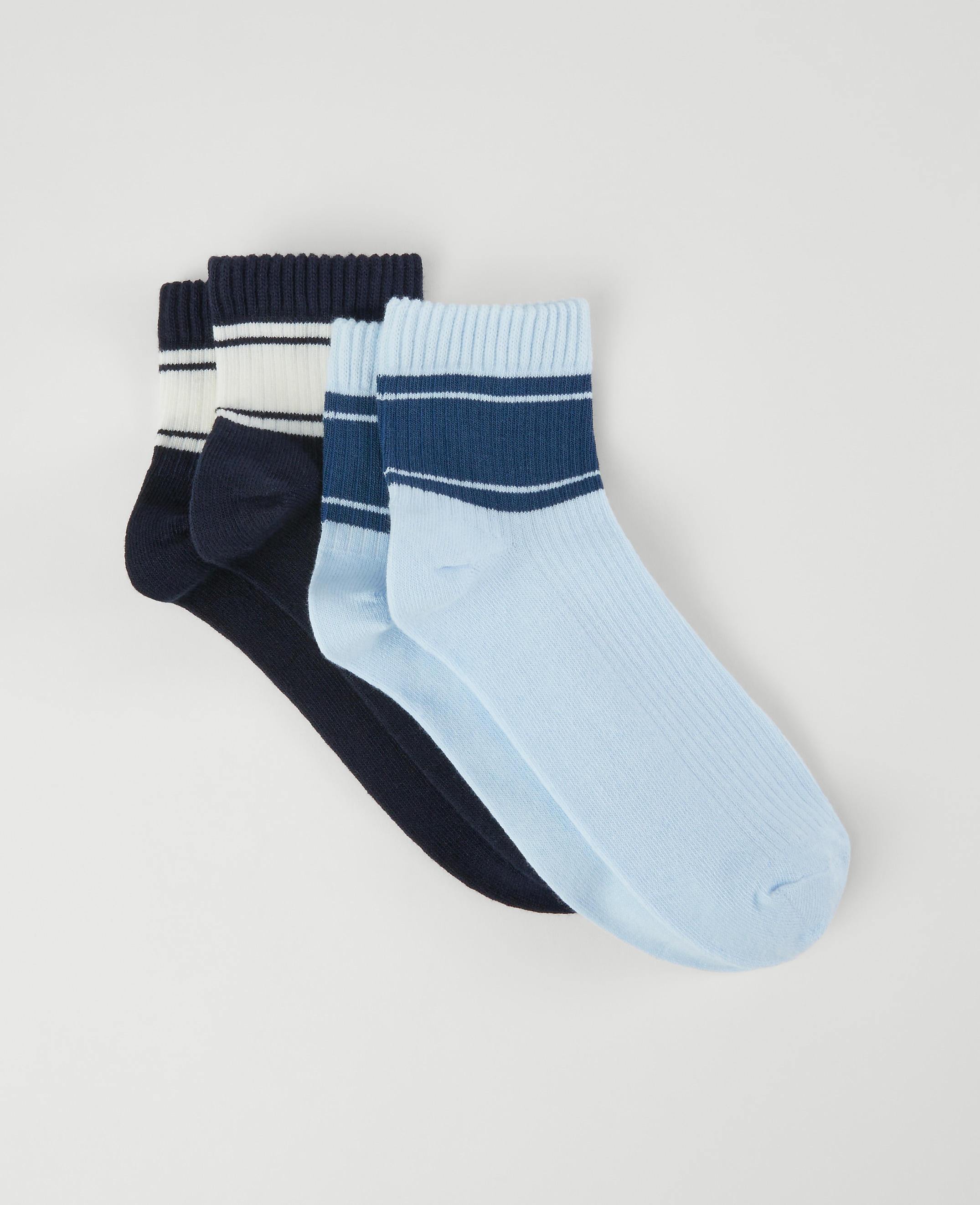 Striped Ankle Sock Set