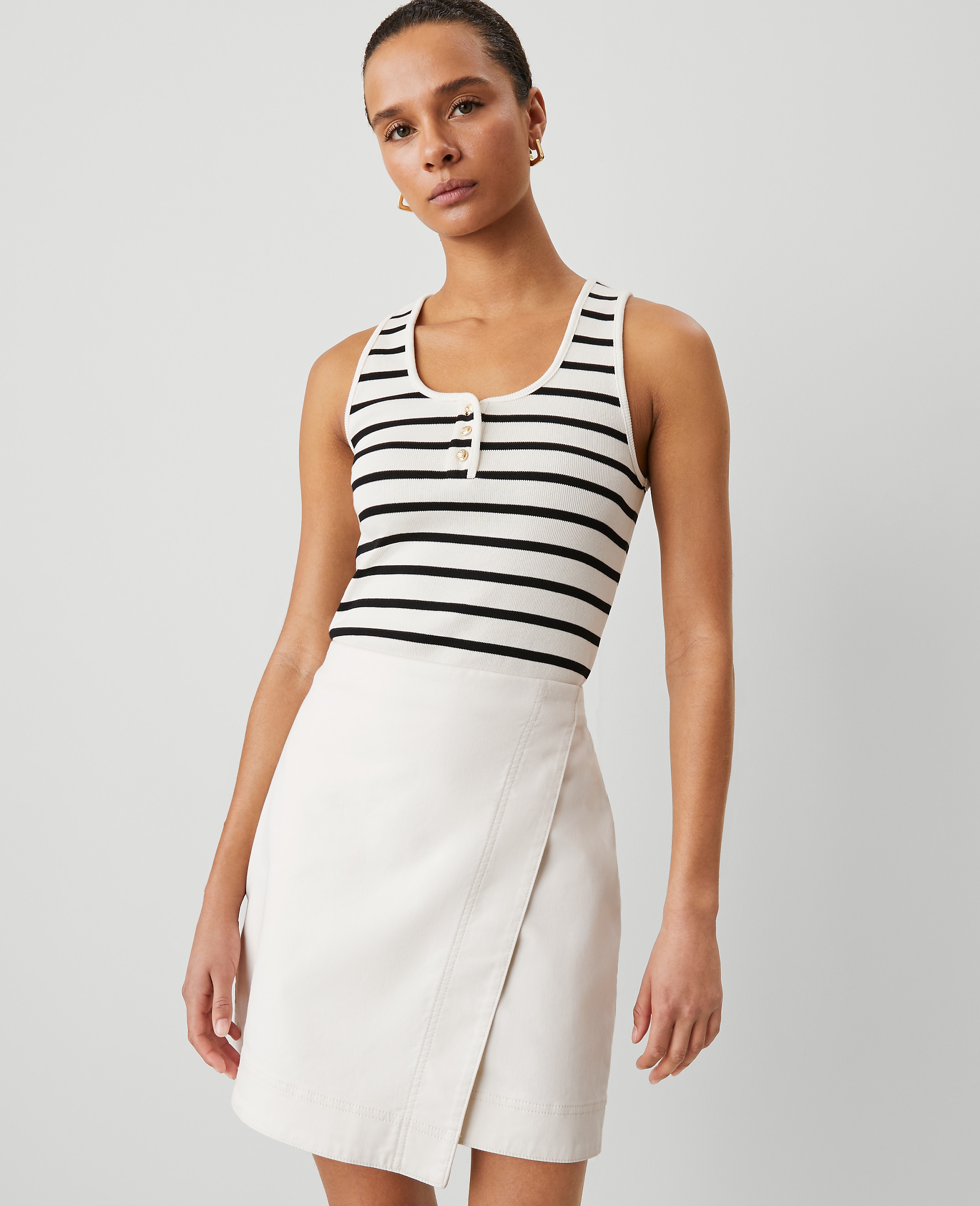 Petite Weekend Collection Effortless Wrap Skirt