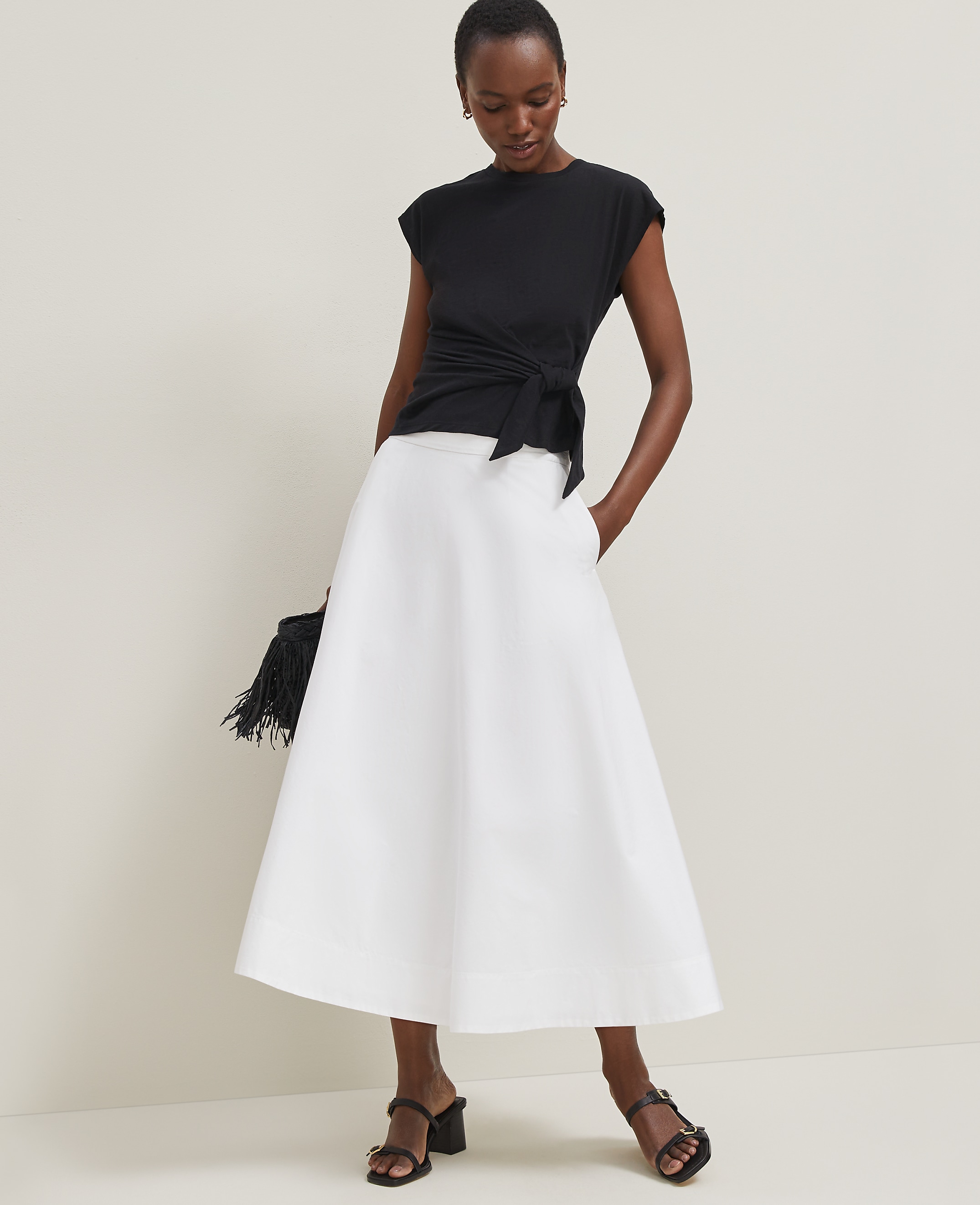Petite Tea Length Skirt