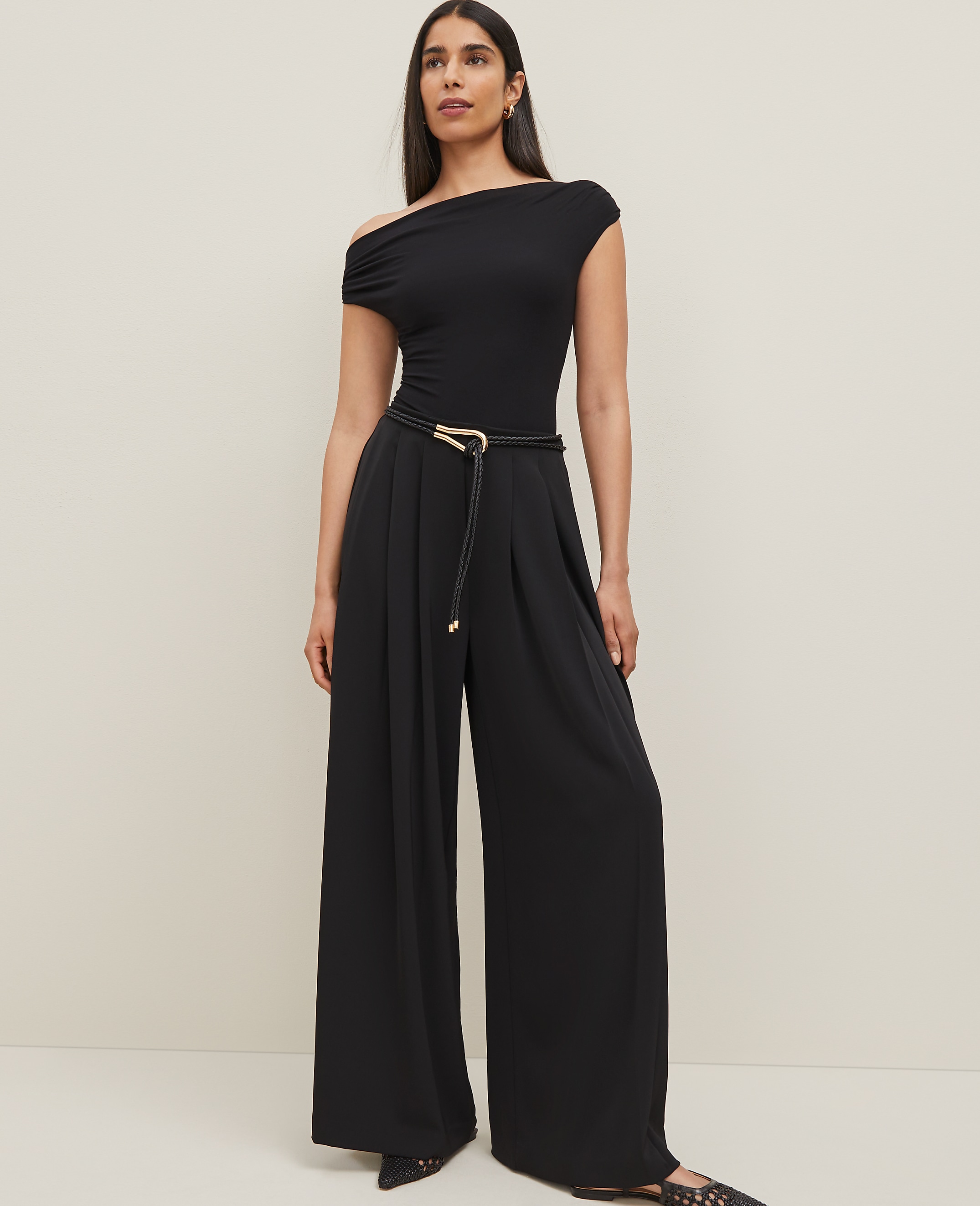 The Petite Triple Pleat Palazzo Pant