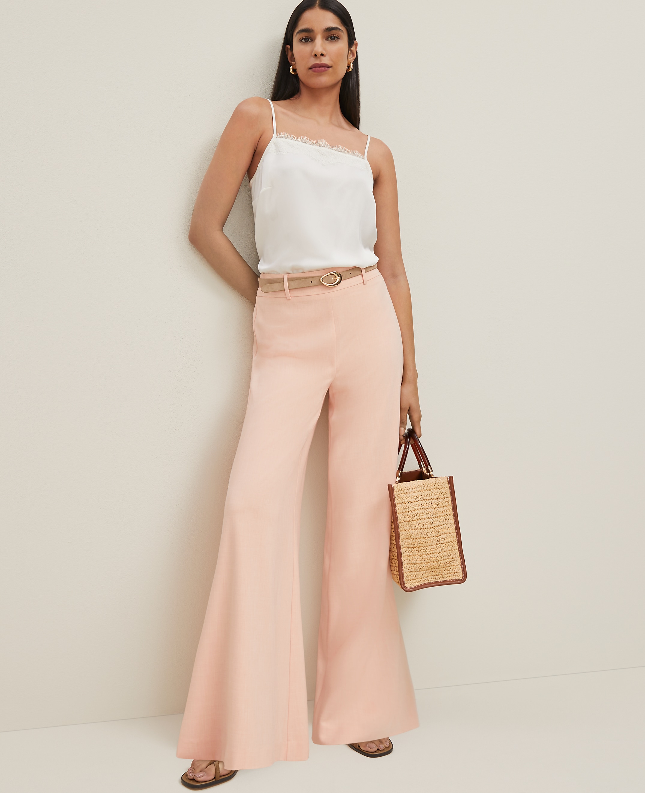 The Statement Palazzo Pant in Melange