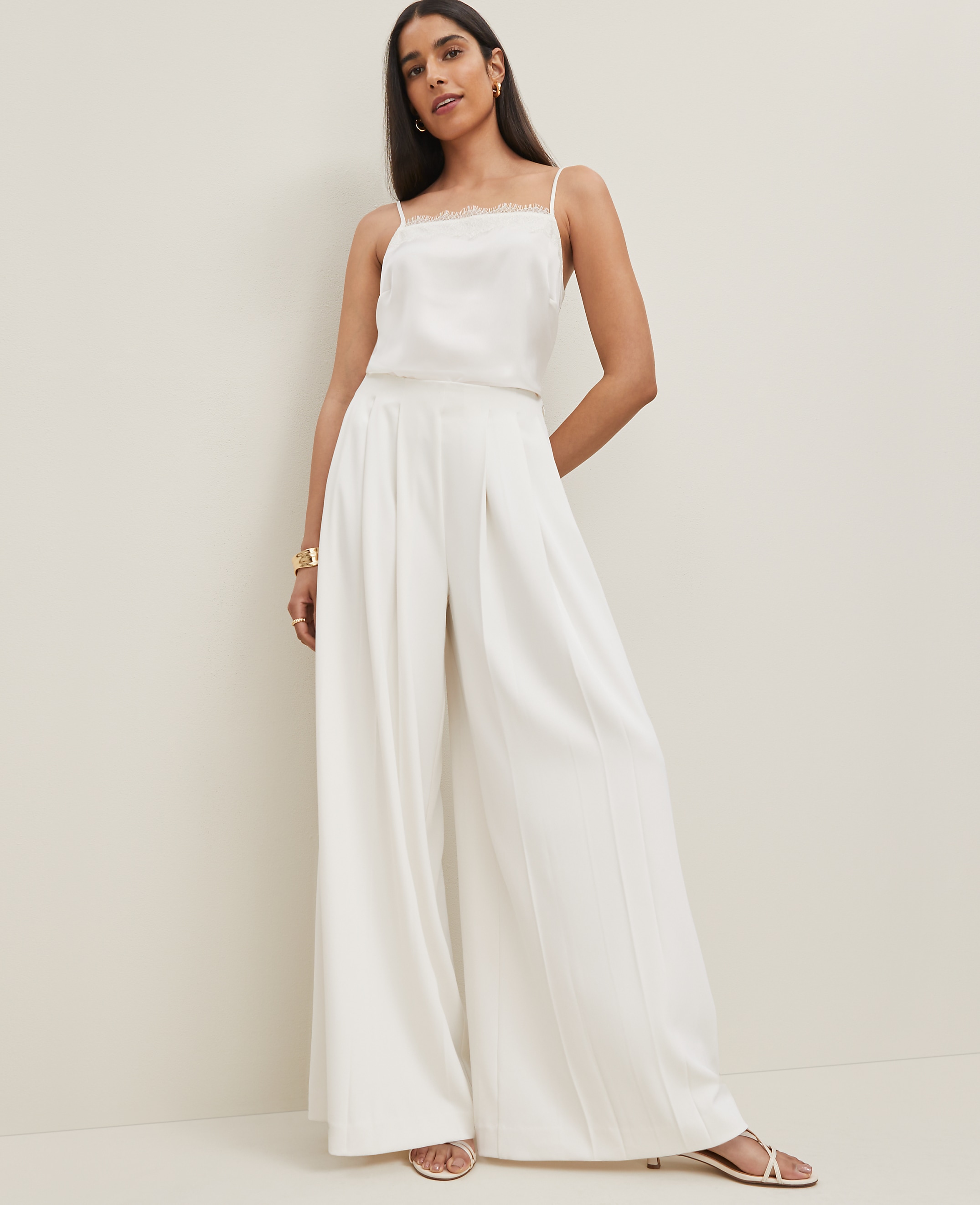 The Triple Pleat Palazzo Pant