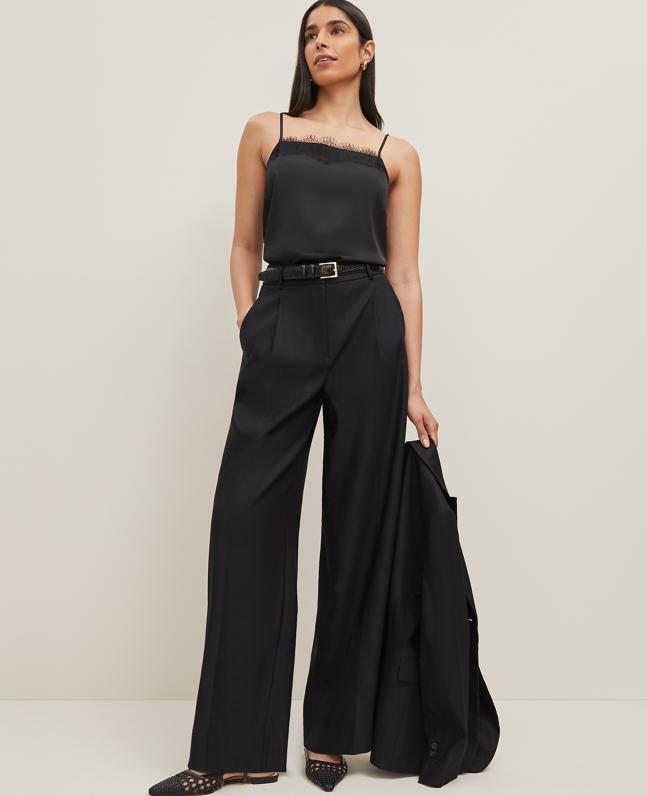 The Wide-Leg Pant in Linen Blend