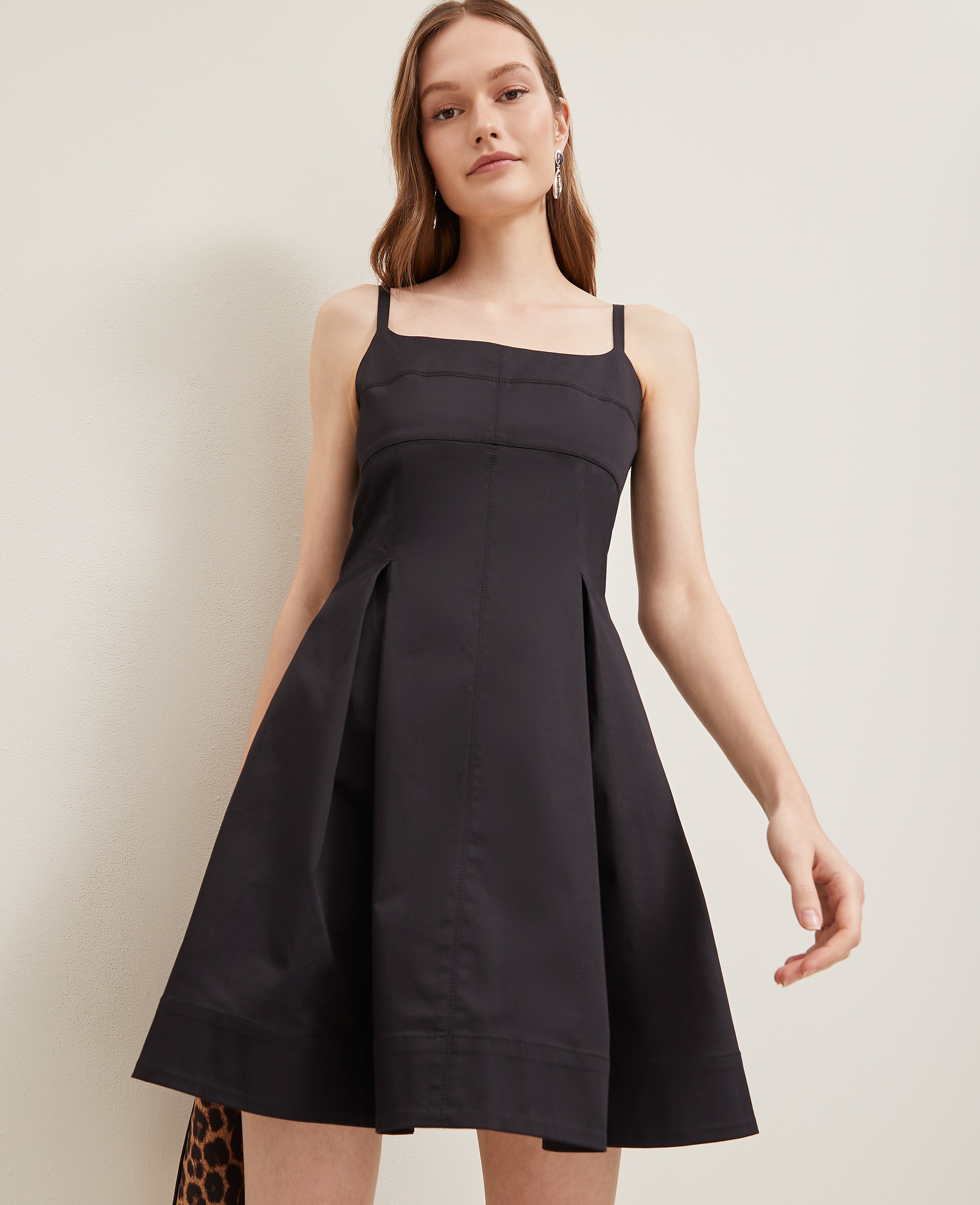 Petite Strappy Flare Dress