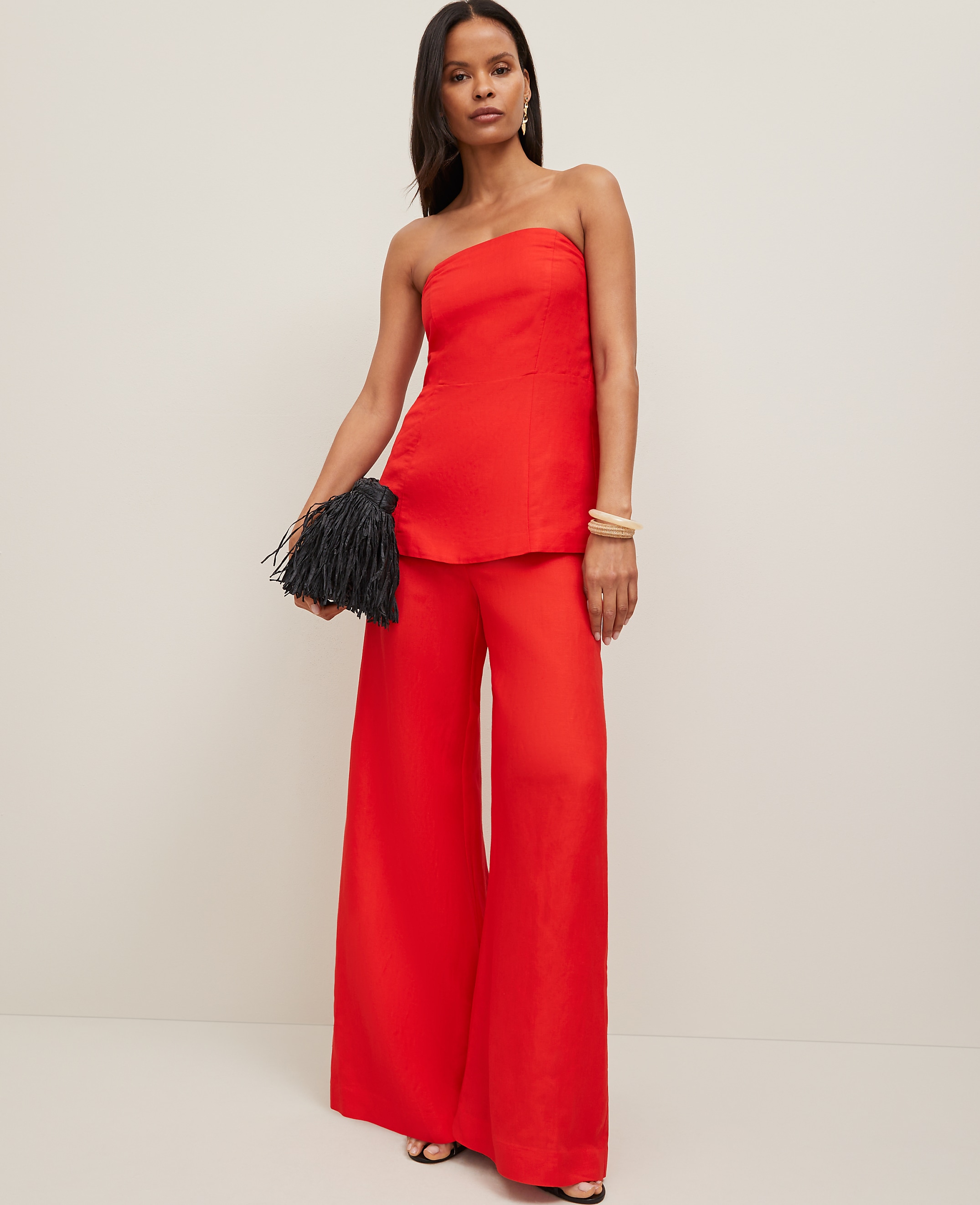 The Statement Palazzo Pant in Linen Blend
